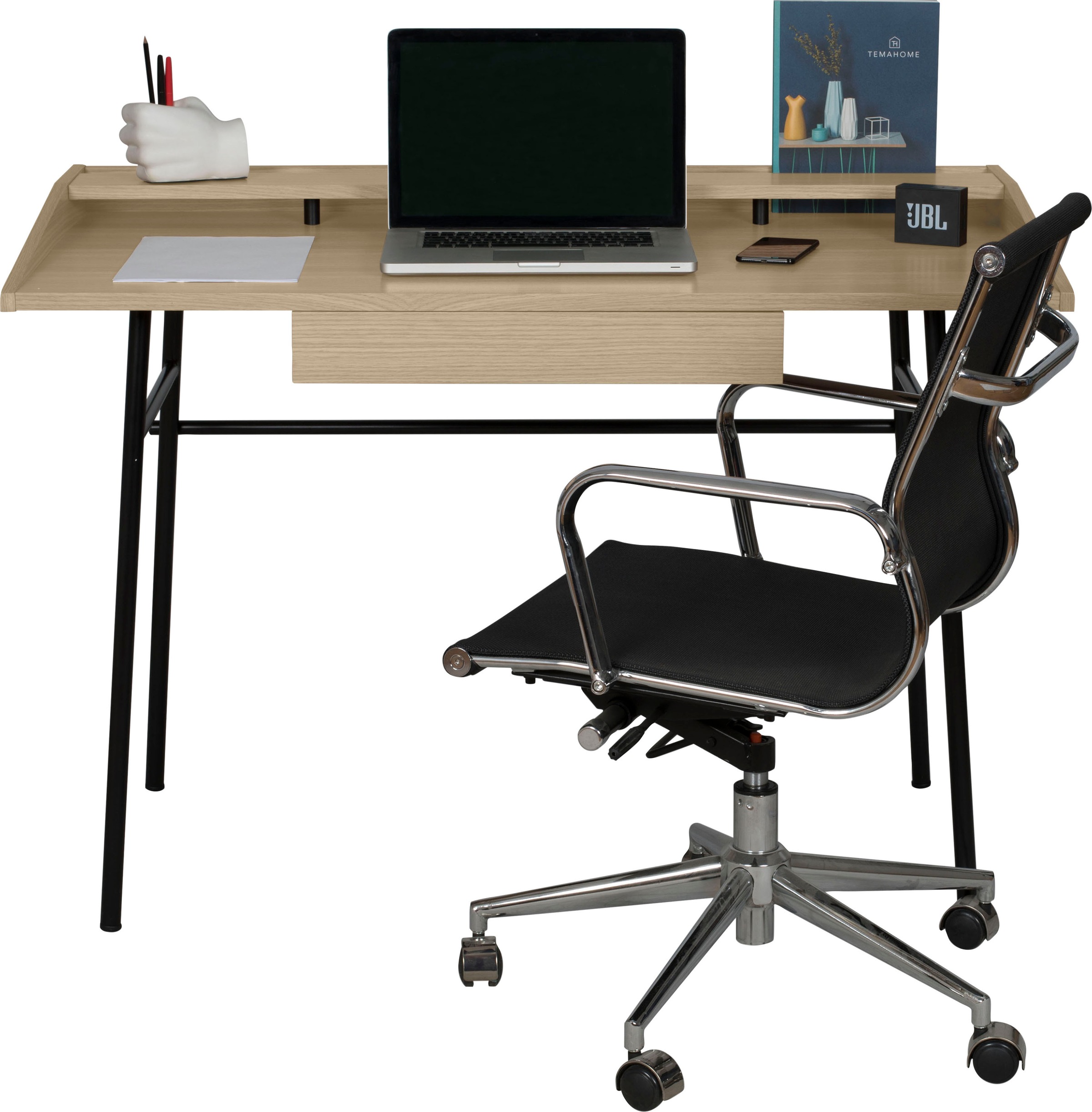 TemaHome Schreibtisch »Ply«, mit schönen Metallbeinen und ausreichenden  Arbeitsplatz, sowie kaufen | BAUR