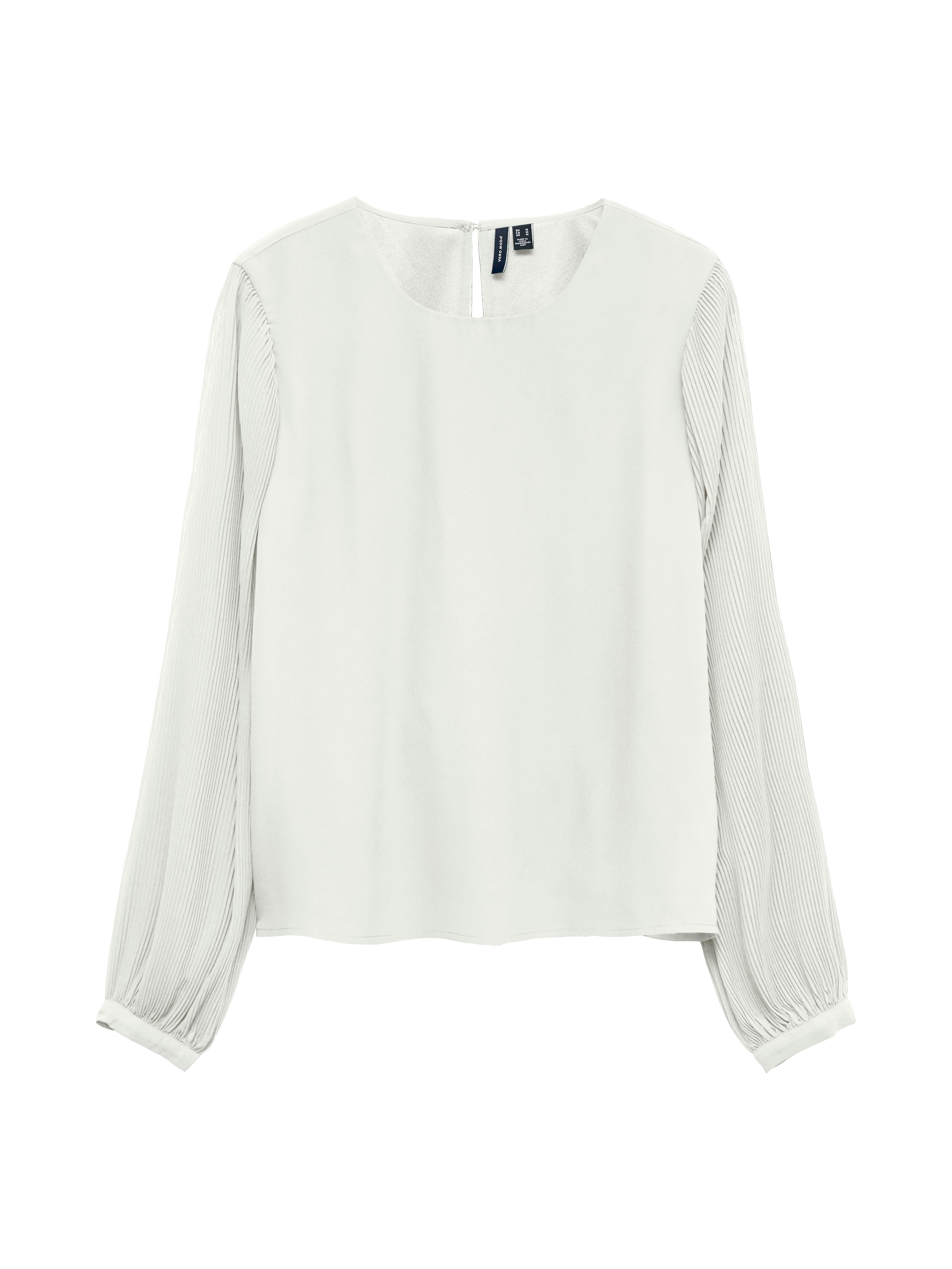Vero Moda Blusenshirt "VMSIGNE LS PLISSE TOP WVN" mit Schlingenverschluss günstig online kaufen