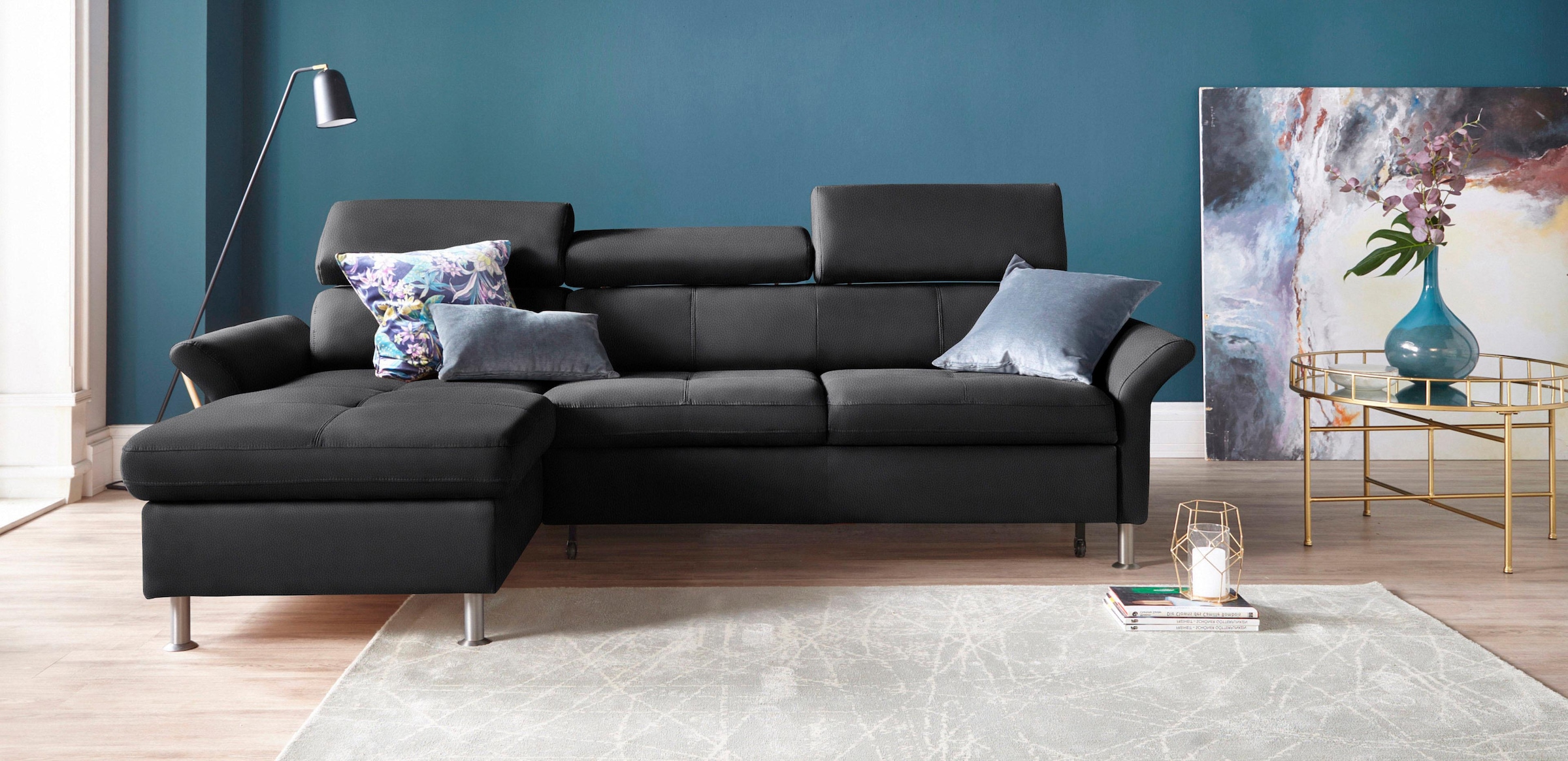 exxpo - sofa fashion Ecksofa "Maretto, bequem & komfortabel, bodenfrei, Bre günstig online kaufen