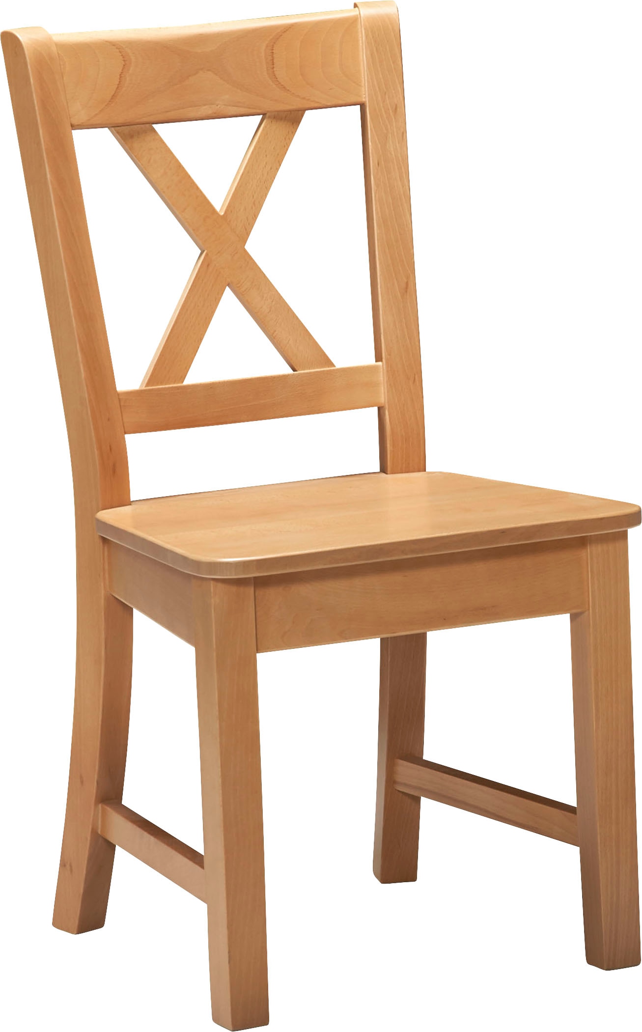 massivline&more 4-Fußstuhl "Bodensee" () 1 Stk.Gestell aus Massivholz günstig online kaufen