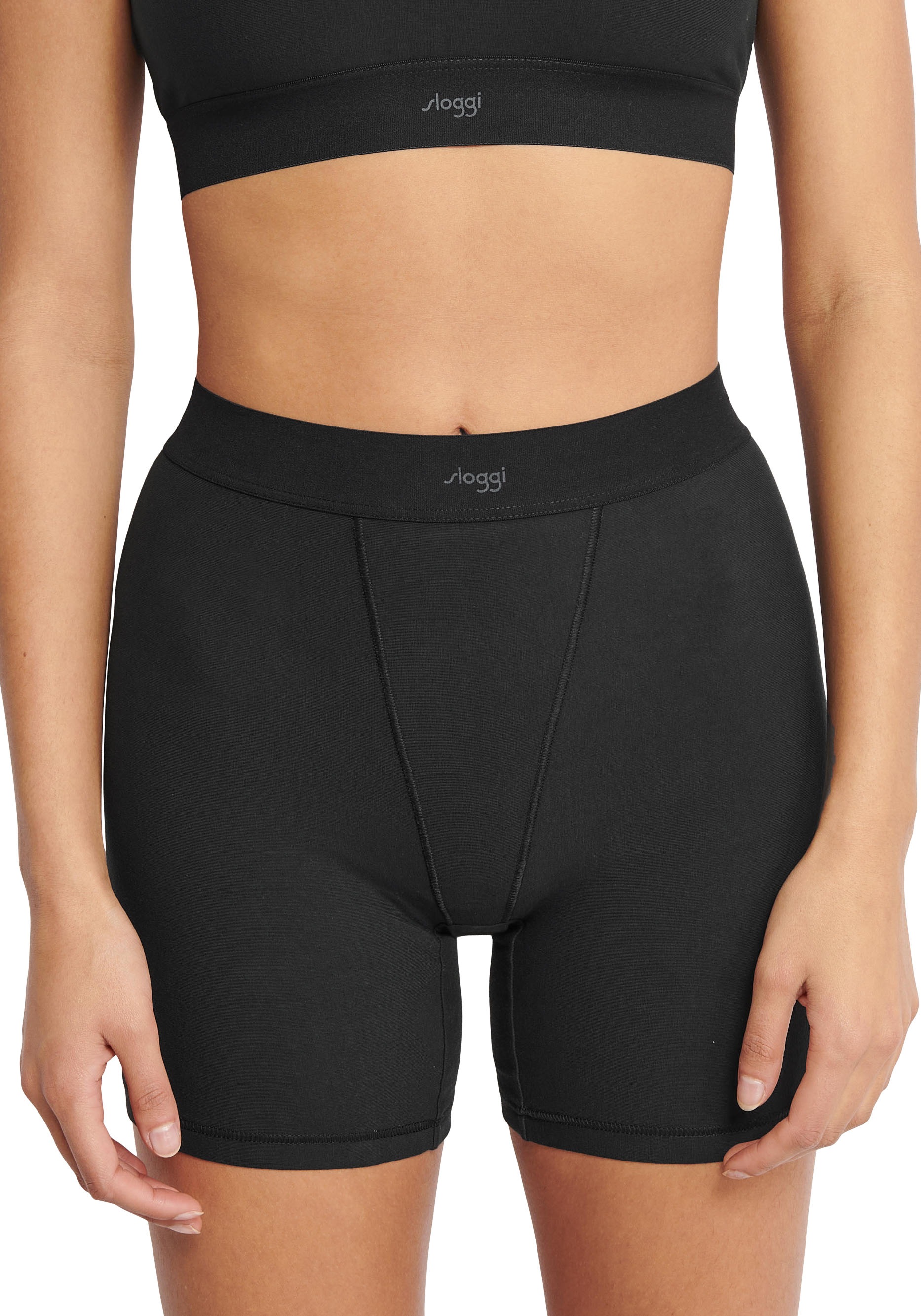 sloggi Lange Unterhose "EVER Ease Cyclist", (Packung, 1 St.), thermoregulierend