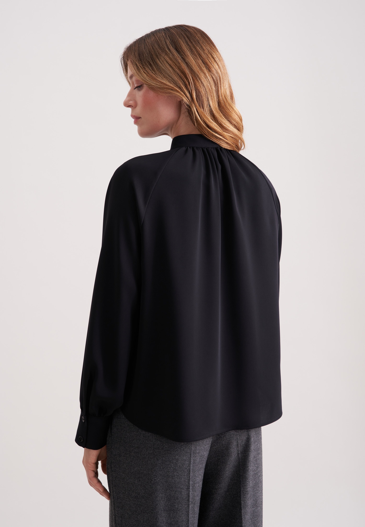 seidensticker Klassische Bluse 1/1 Rundhals Uni günstig online kaufen