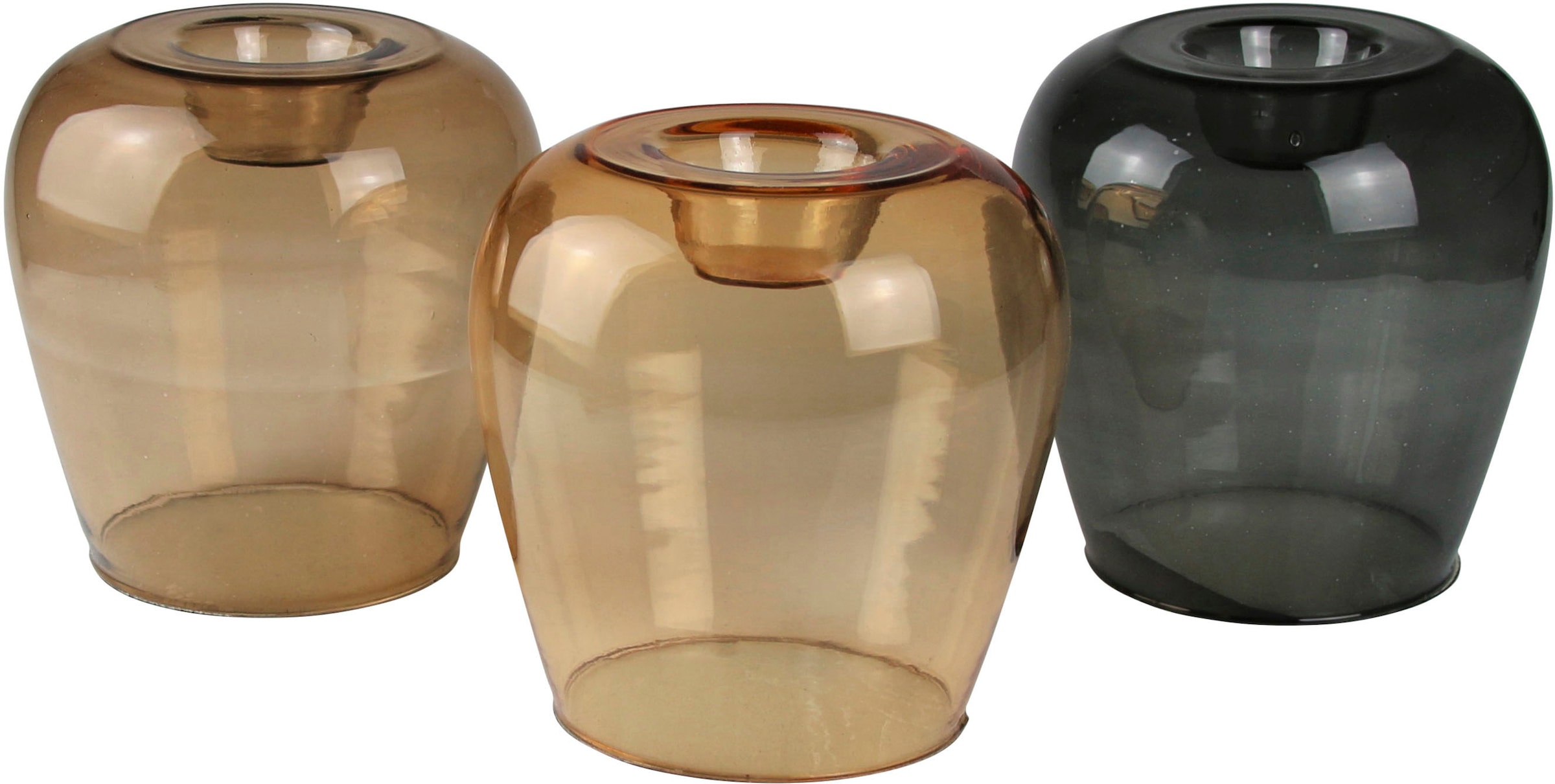 AM Design Windlicht »Stabkerzenhalter, Ø ca. 18 cm«, (Set, 3 St.),  Kerzenhalter aus Glas bestellen | BAUR