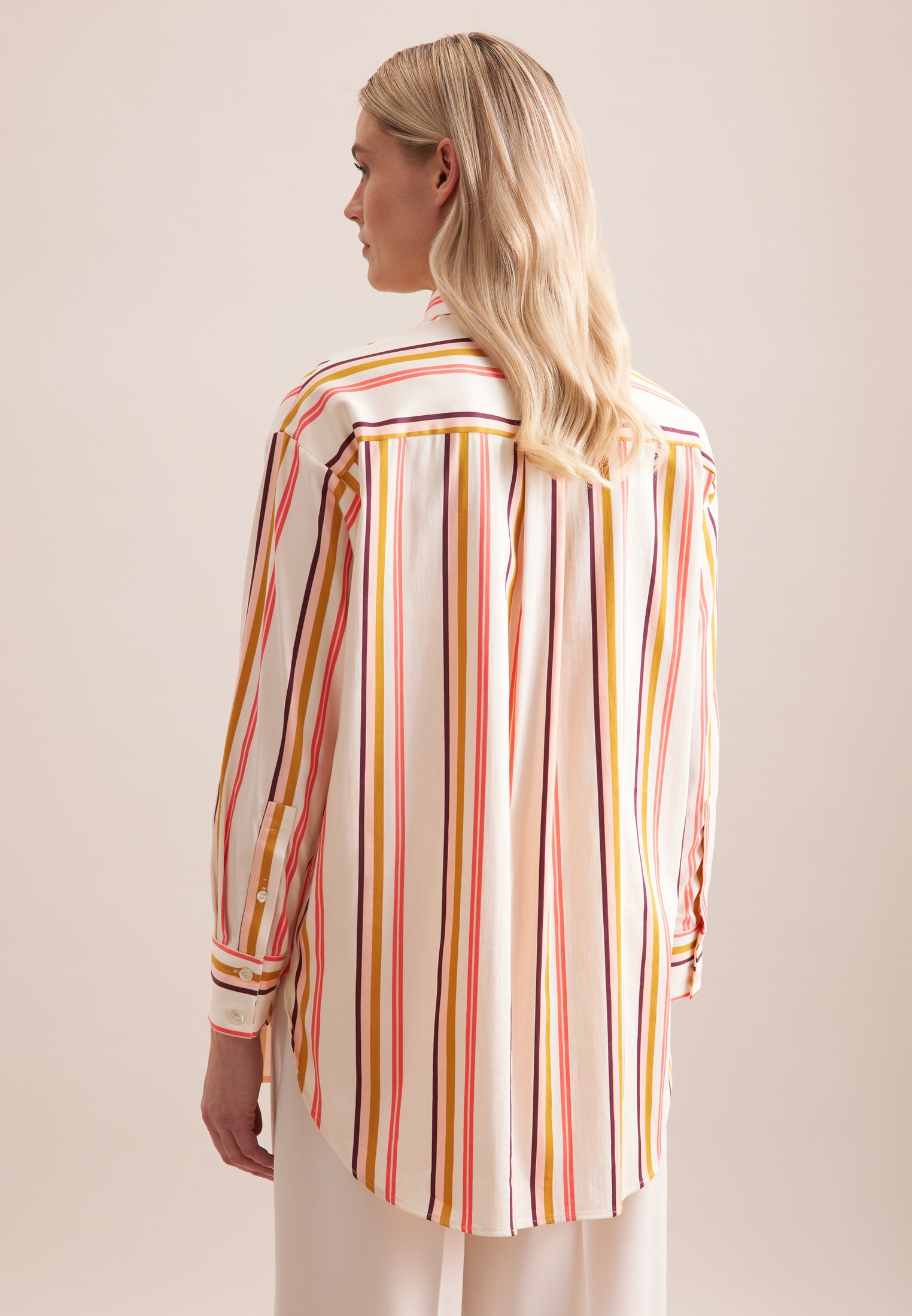 seidensticker Longbluse "Schwarze Rose" 1/1 Kragen Streifen günstig online kaufen