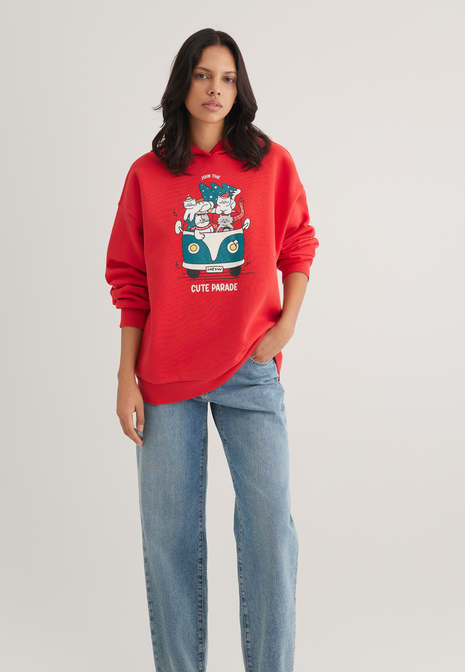 Mavi Kapuzenpullover "CUTE PARADE HOODIE", Hoodie X-Mas günstig online kaufen