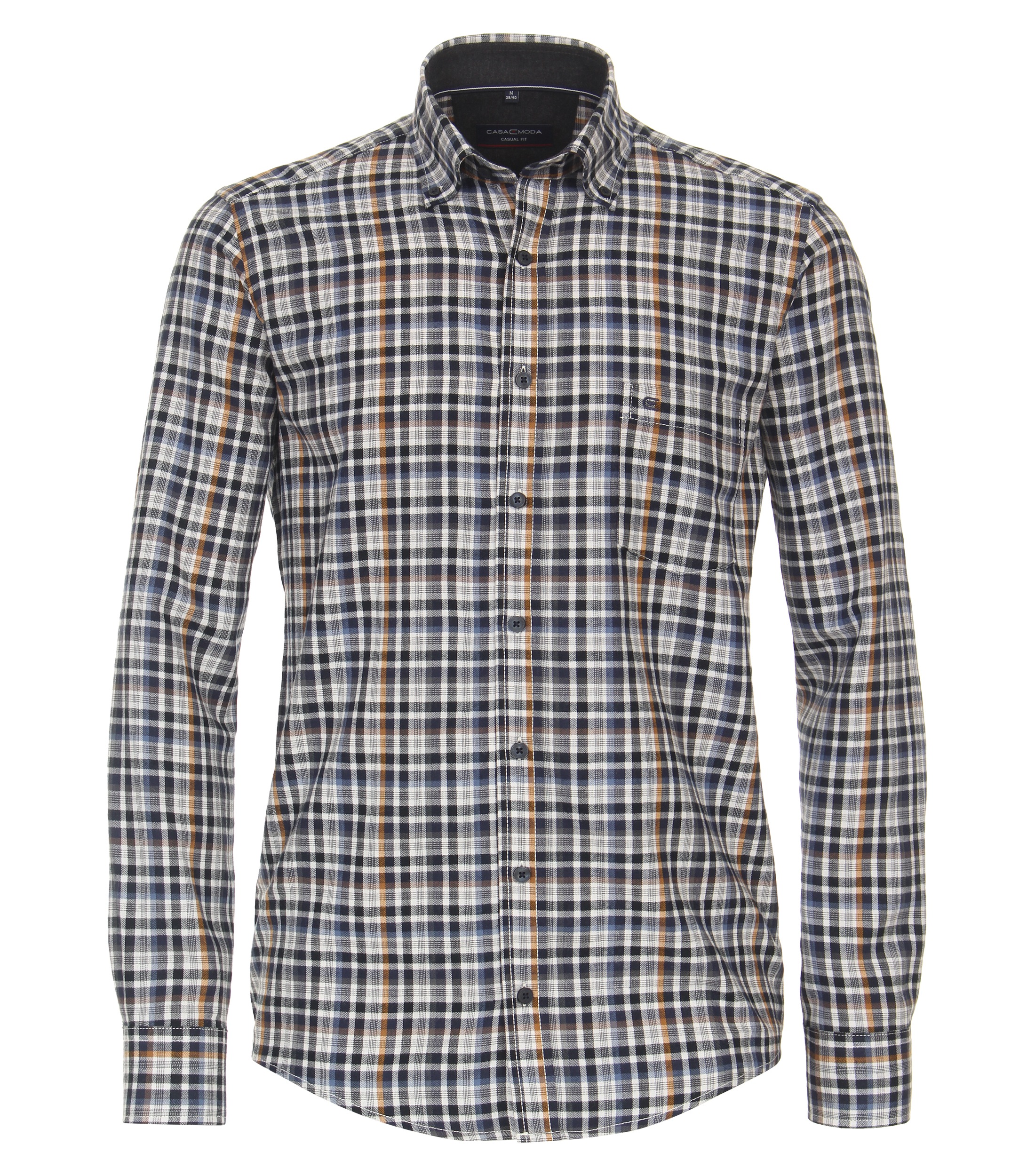 CASAMODA Flanellhemd "CASAMODA Flanellhemd Langarm kariert"