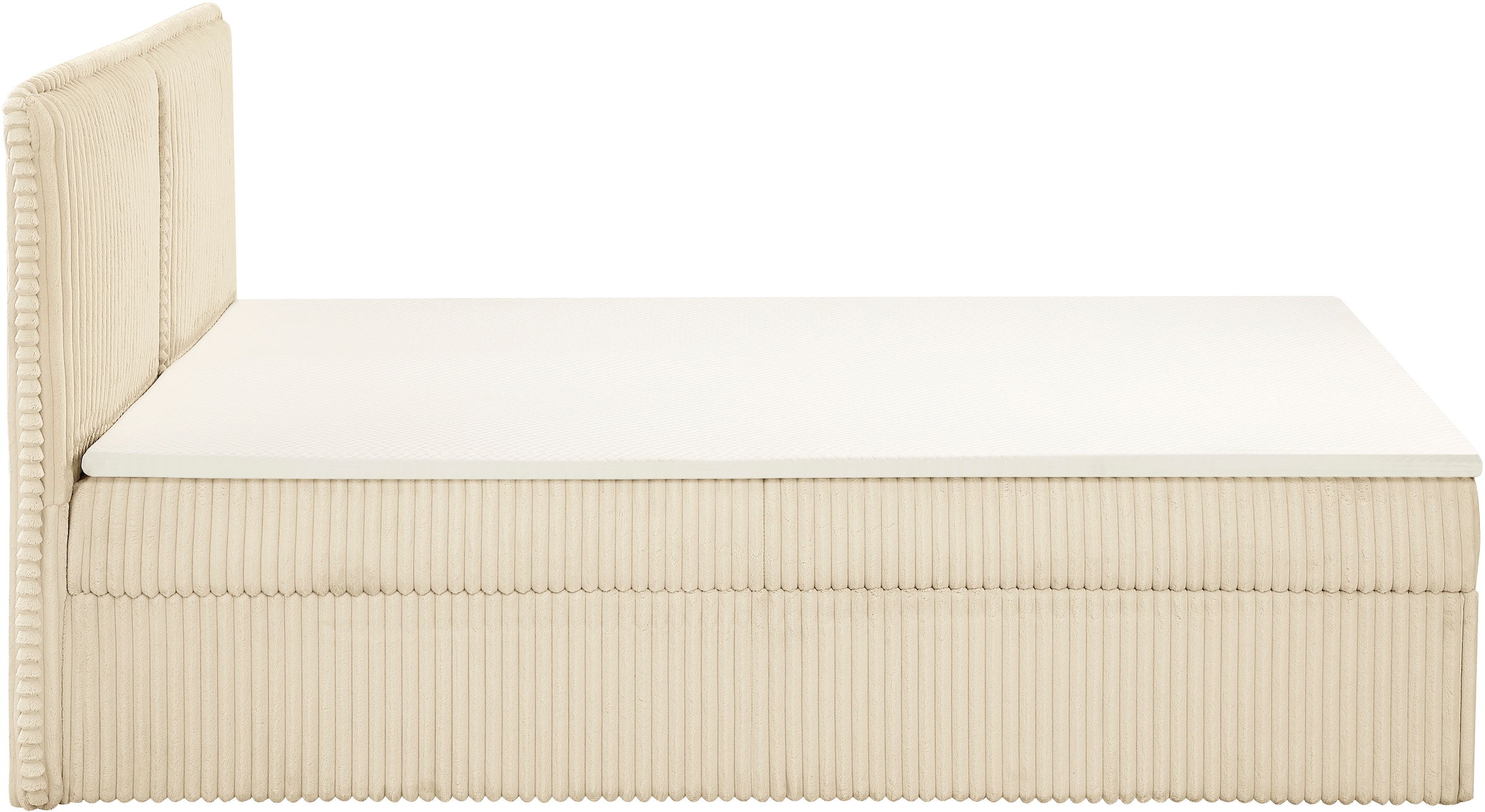 OTTO home Stauraumbett »TIFFANY« Stauraum- Boxbett mit Taschenfederkern Matratze (H3) inkl. Topper (H2)