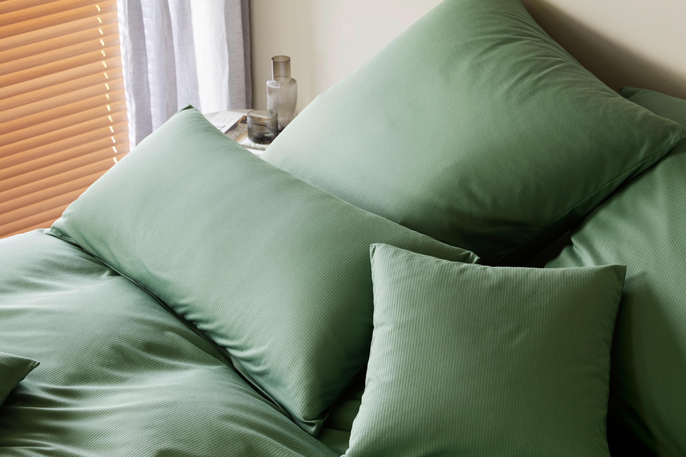 Elegante Bettwäsche »Cord Jersey« 2 Stk. tlg. angenehmes Hautgefühl