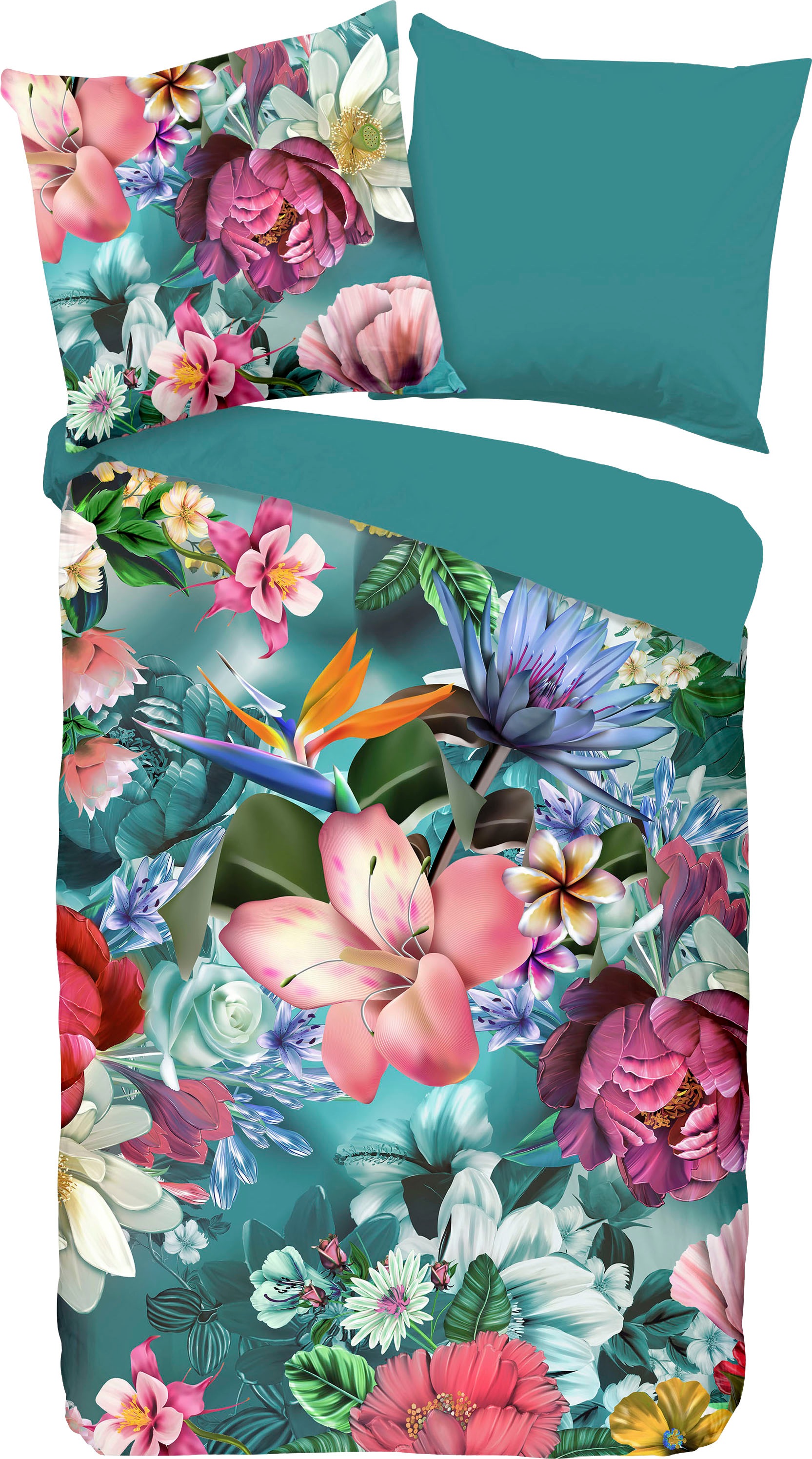 good morning Wendebettwäsche »Tiandra«, (2 tlg.), mit floralem Print kaufen