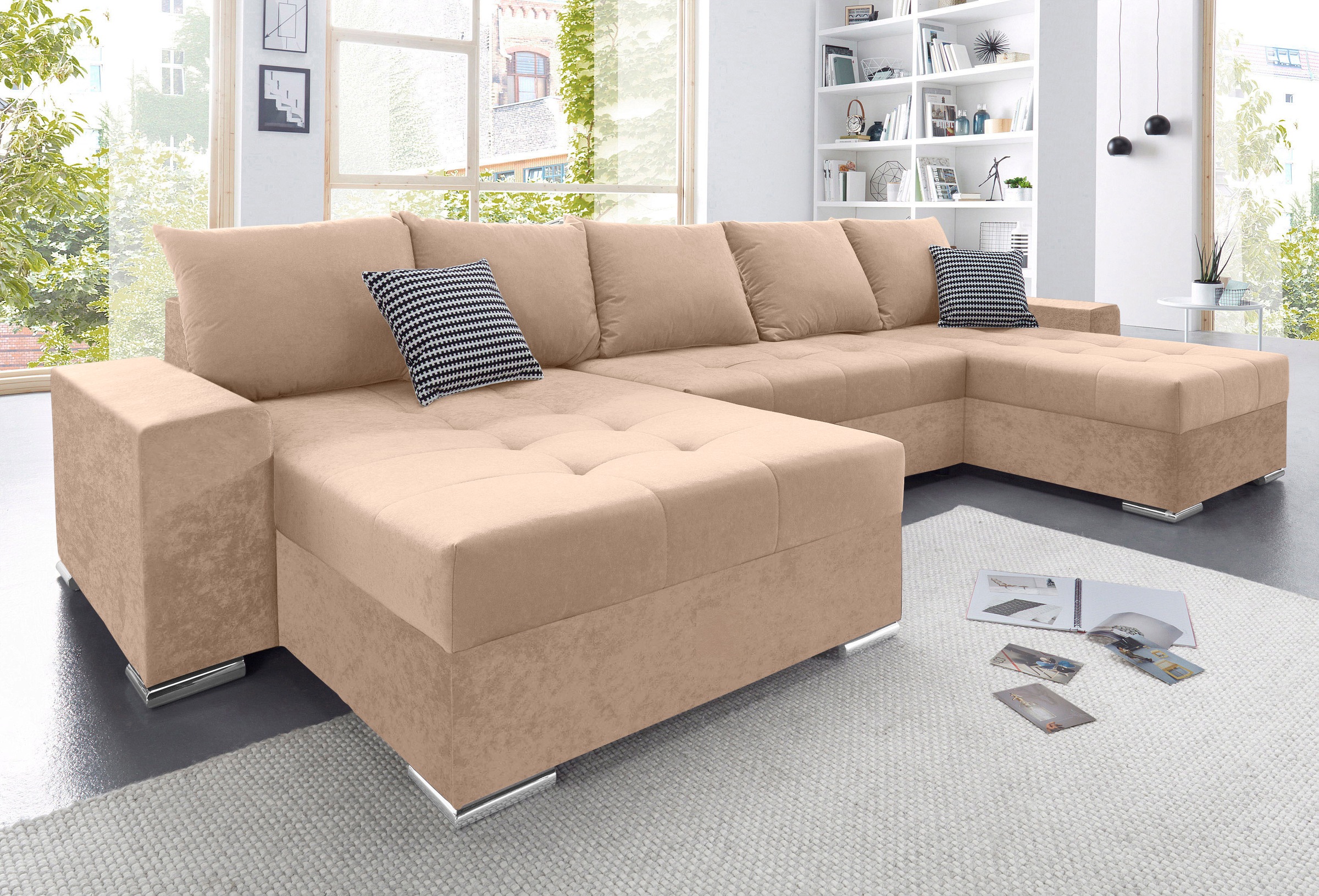 COLLECTION AB Wohnlandschaft "Josy XXL U-Form, B: 333 cm, mit 2 Recamieren günstig online kaufen