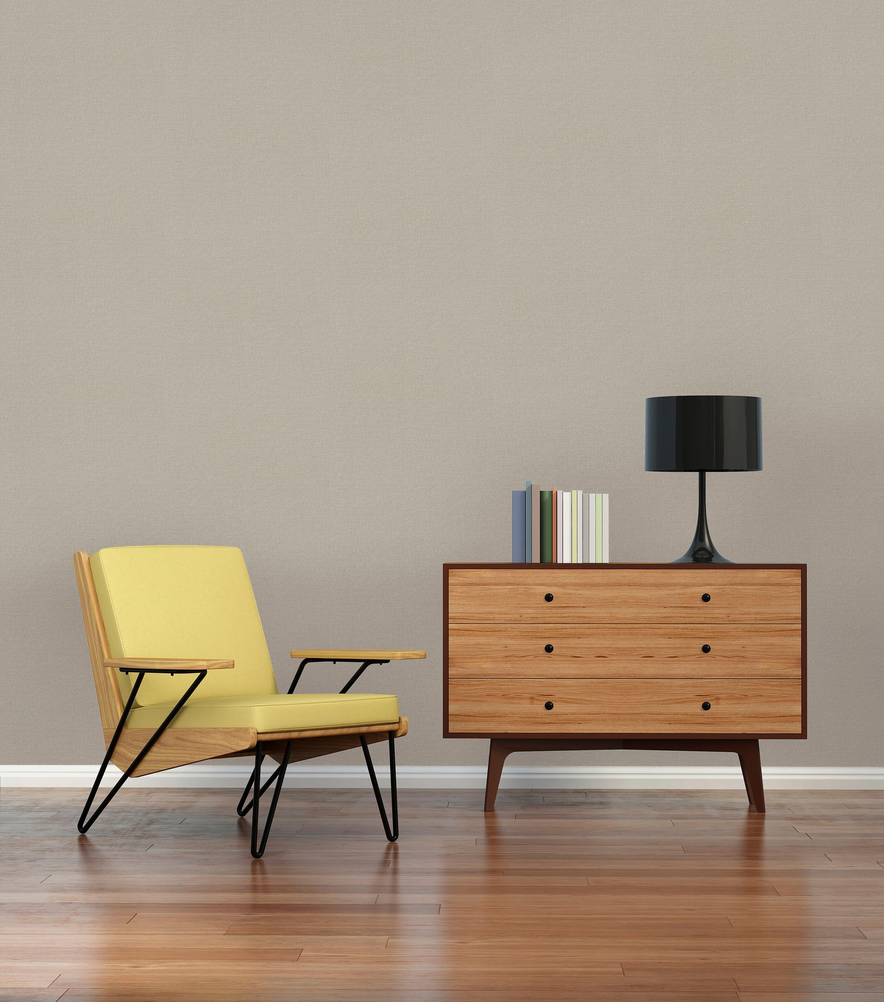 A.S. Création "Nara Einfarbig" gemustert matt neutral leicht strukturiert Unitapete Tapeten Wohnzimmer Schlafzimmer Küche modern Flur Design