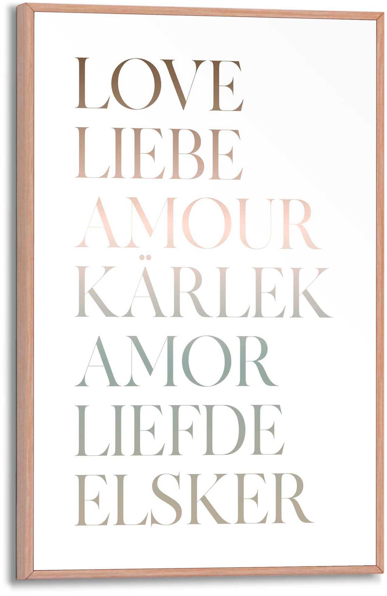 Reinders Poster "Liebe" günstig online kaufen