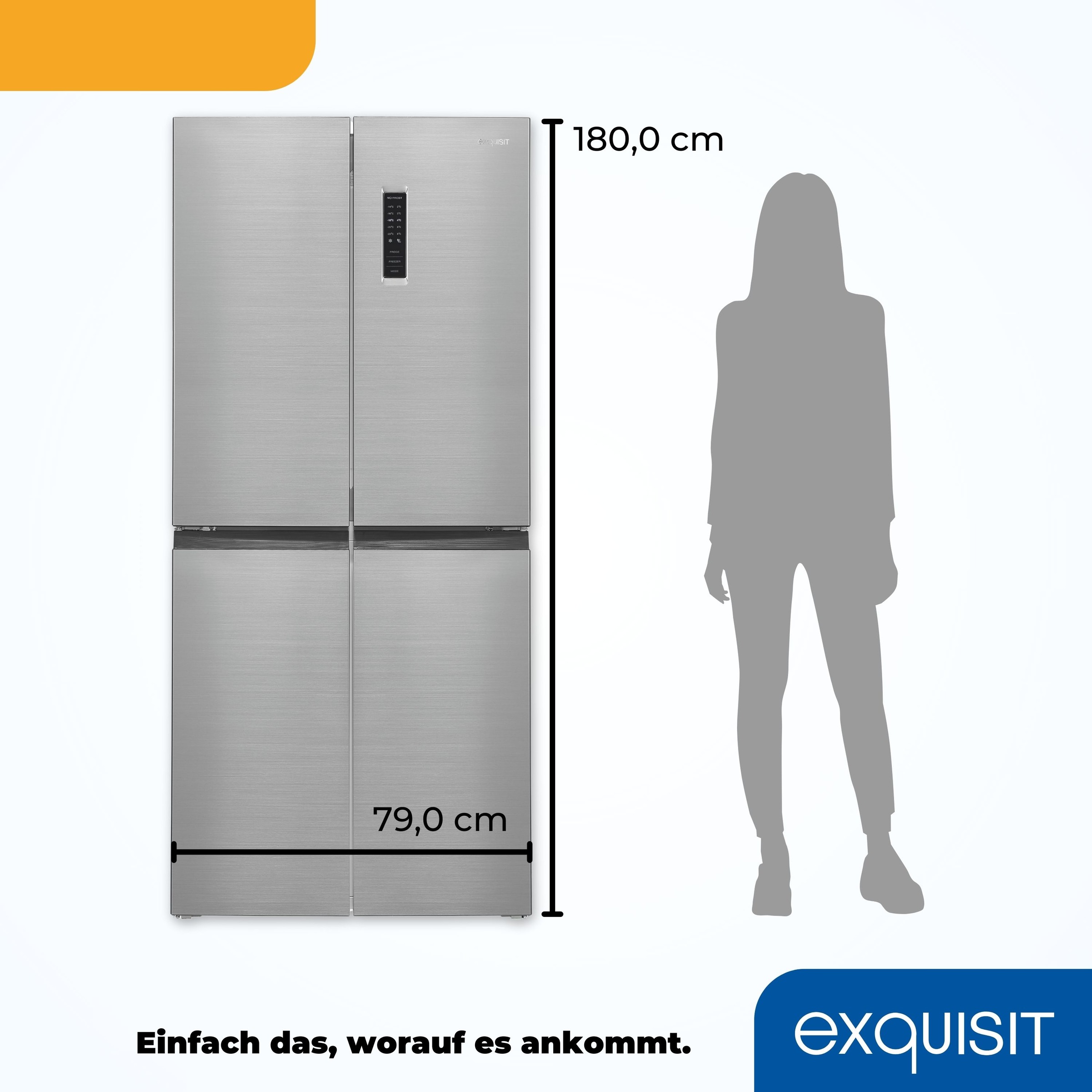 exquisit Multi Door »MD365-125-040D inoxlook«