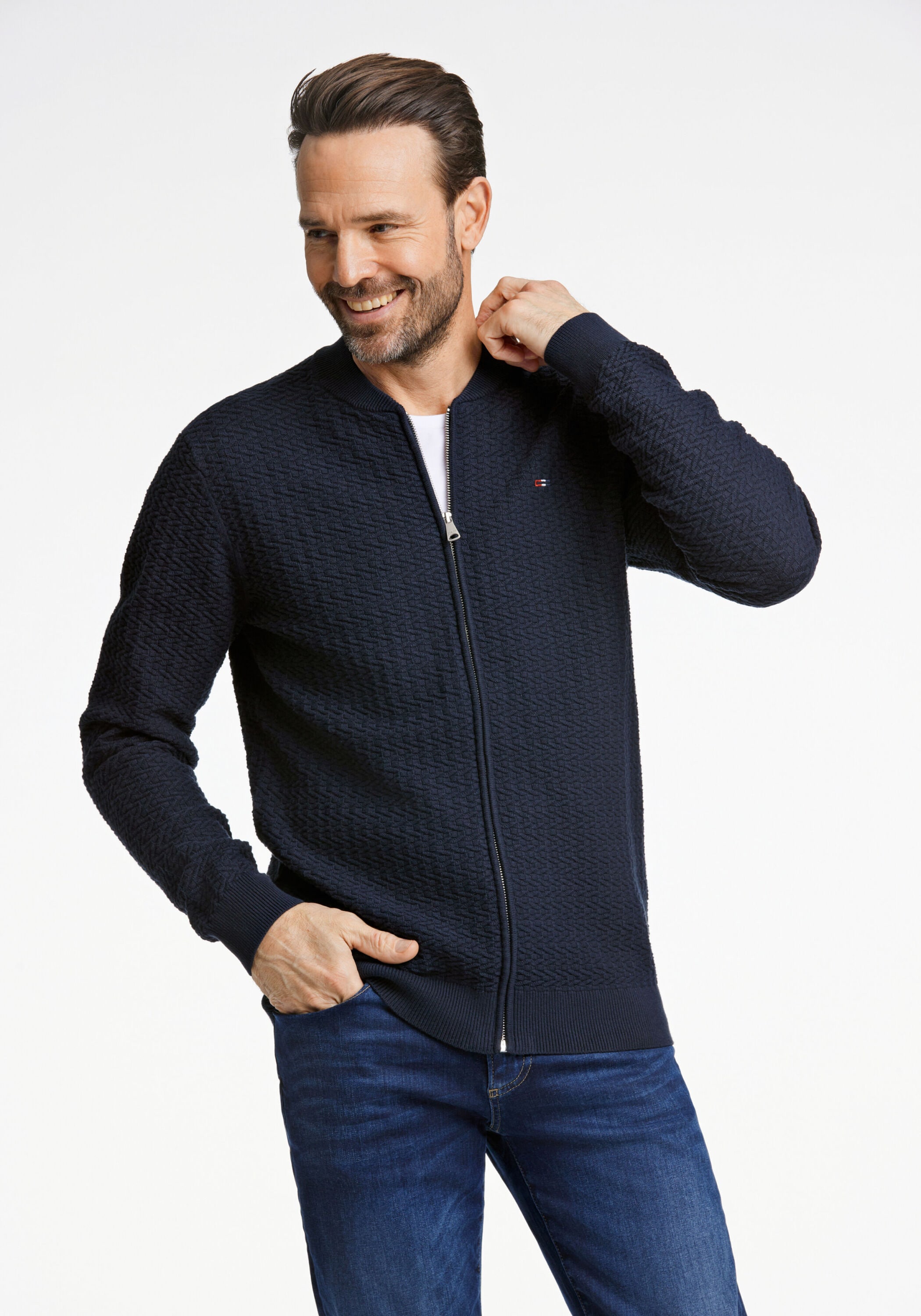 BISON "Cardigan Comfort Fit"