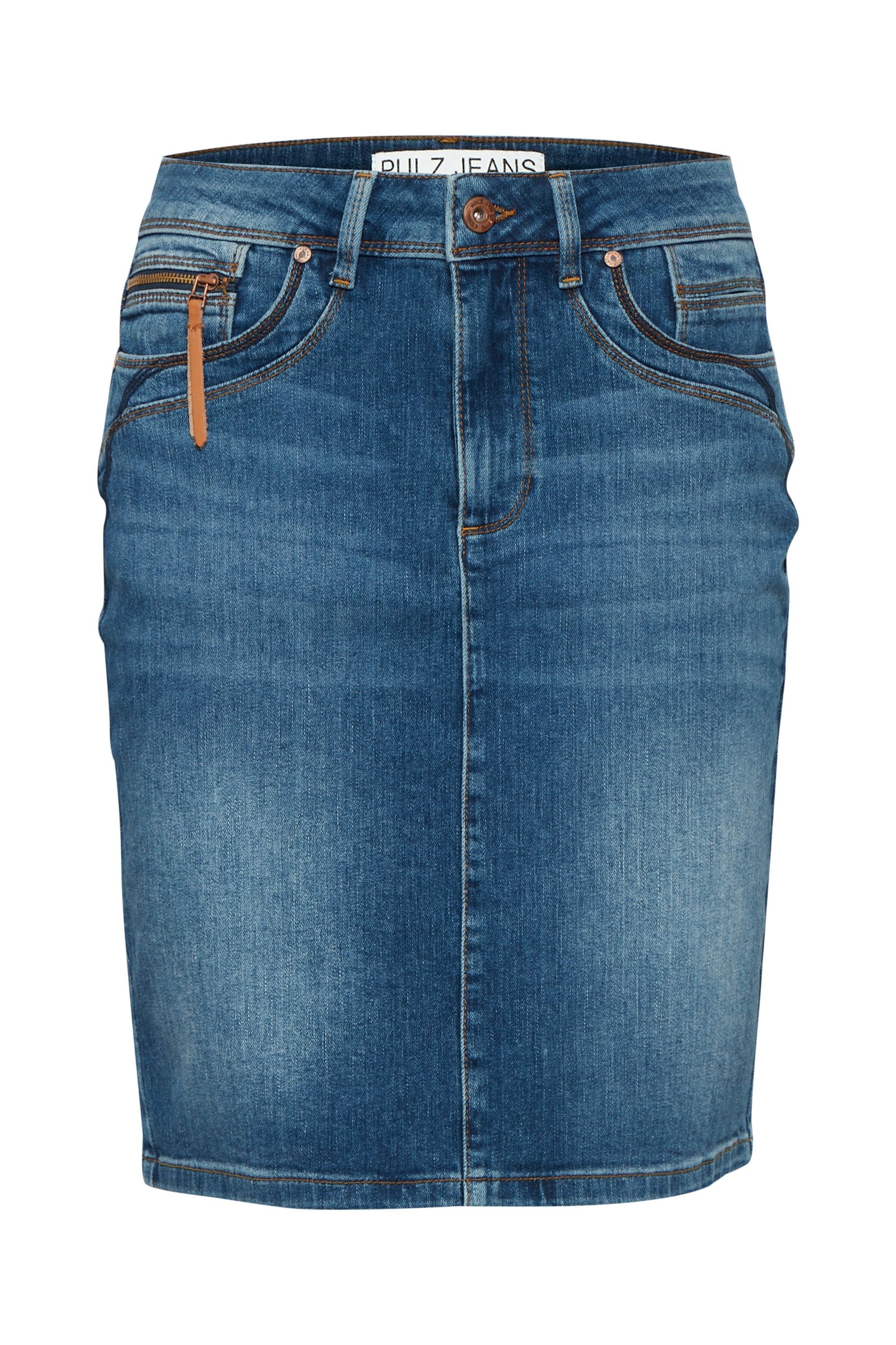 Pulz Jeans Jeansrock "Jeansrock PZKAROLINA HW Skirt" günstig online kaufen