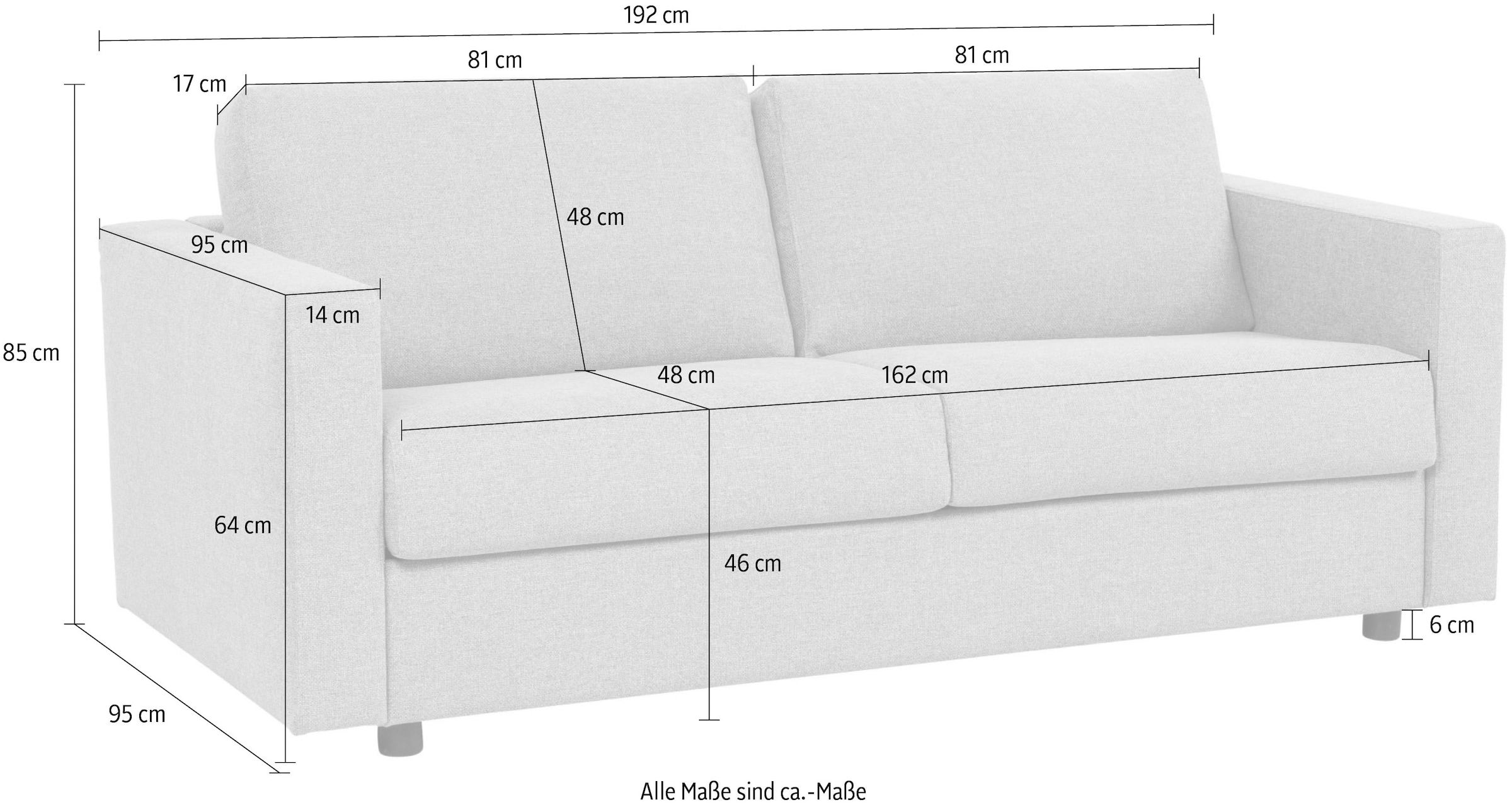 OTTO home Schlafsofa »Jorren, Schlaf-Couch, Liegefl. 140 oder 160x200 cm« Bettfunktion, mit Bonel- oder Taschenfederkern, FSC®-zertifiziert