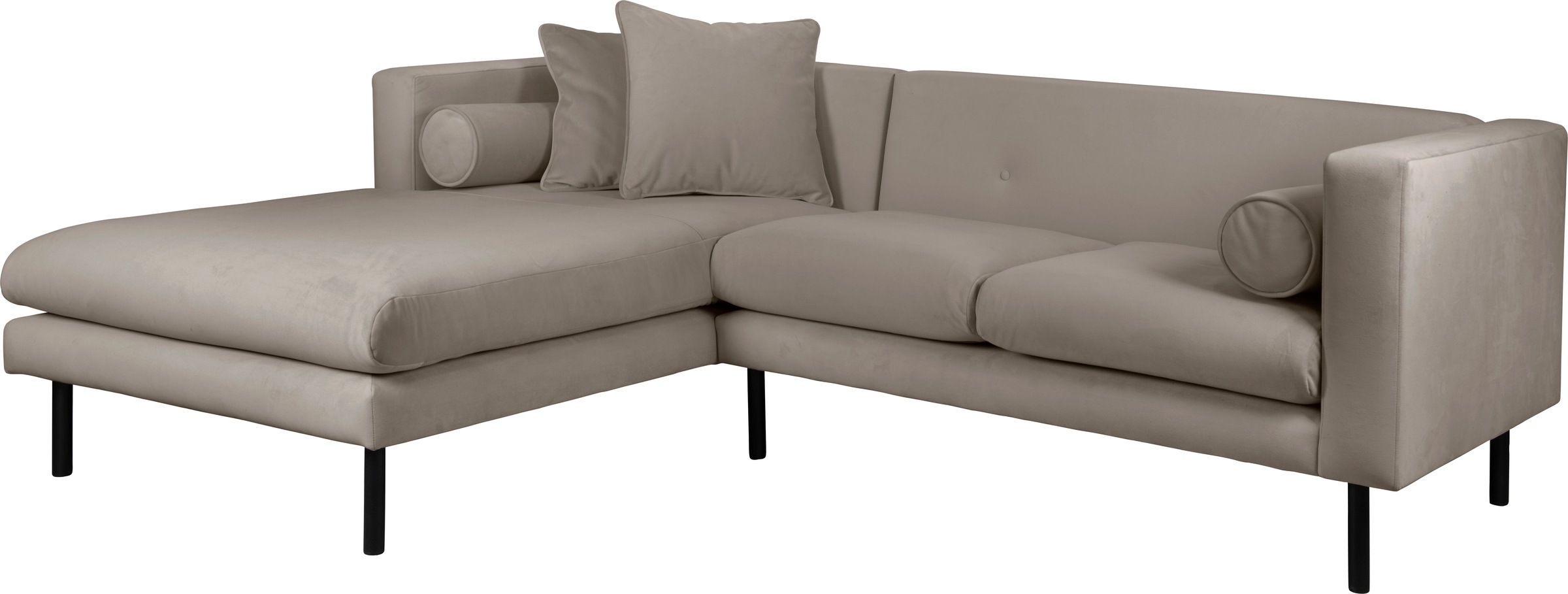 Guido Maria Kretschmer Home&Living Ecksofa »Lillibeth L-Form Designsofa, Maße B/T/H: 240/173/83 cm«, Zierkissen als Wendekissen, in Samtoptik oder Cord