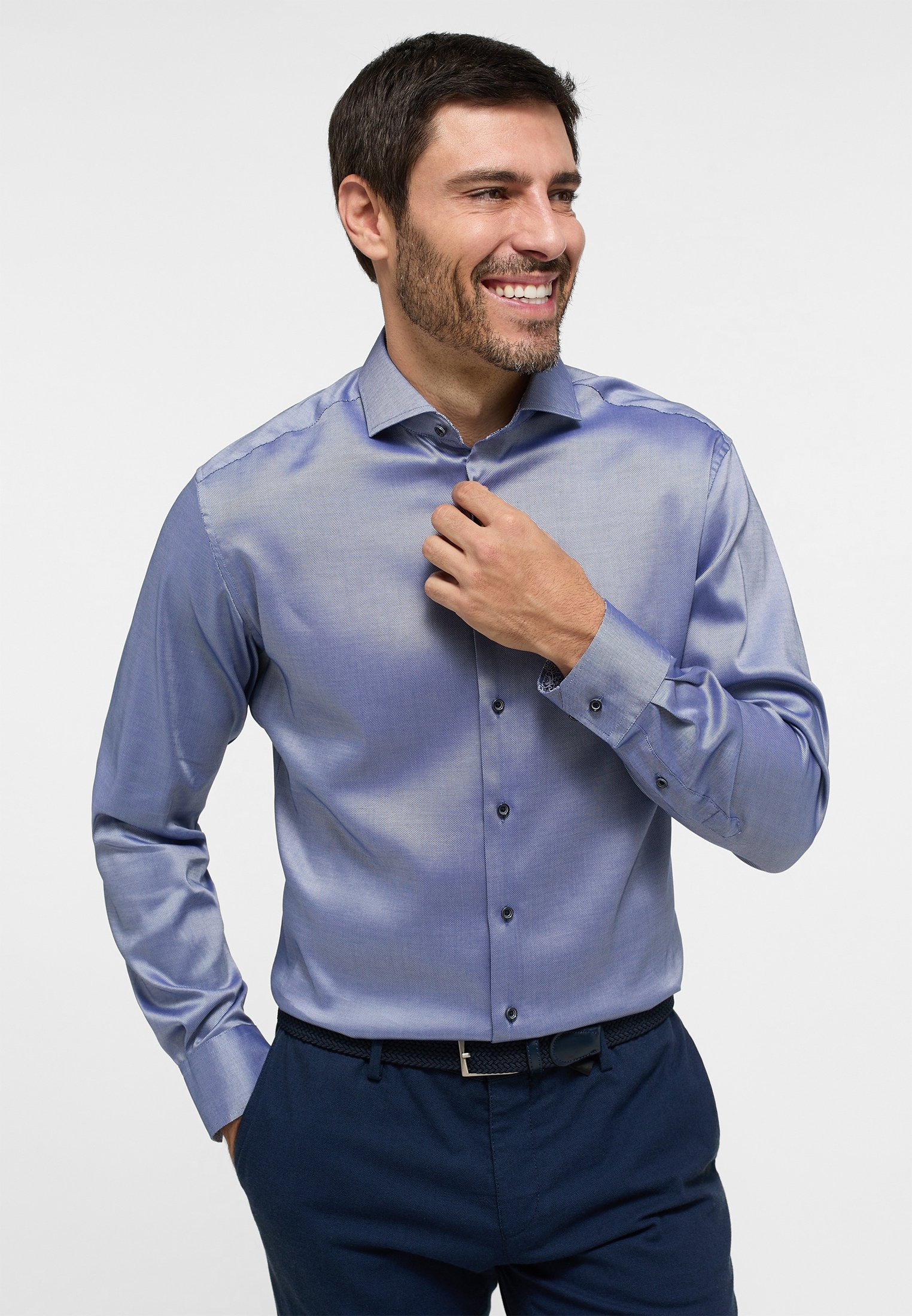 Eterna Langarmhemd "MODERN FIT", EASY IRON (bügelleicht) günstig online kaufen