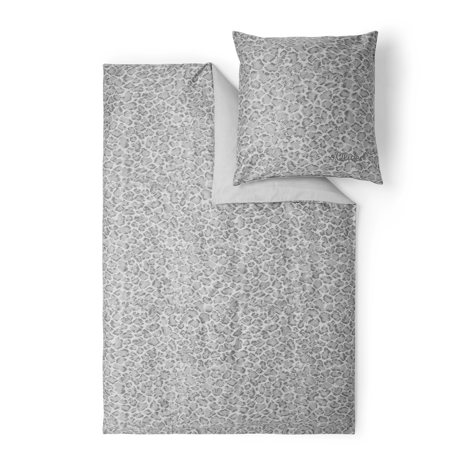 s.Oliver Bettwäsche "Satinbettwäsche s.Oliver" 2 Stk. im modernen Leo-Look günstig online kaufen