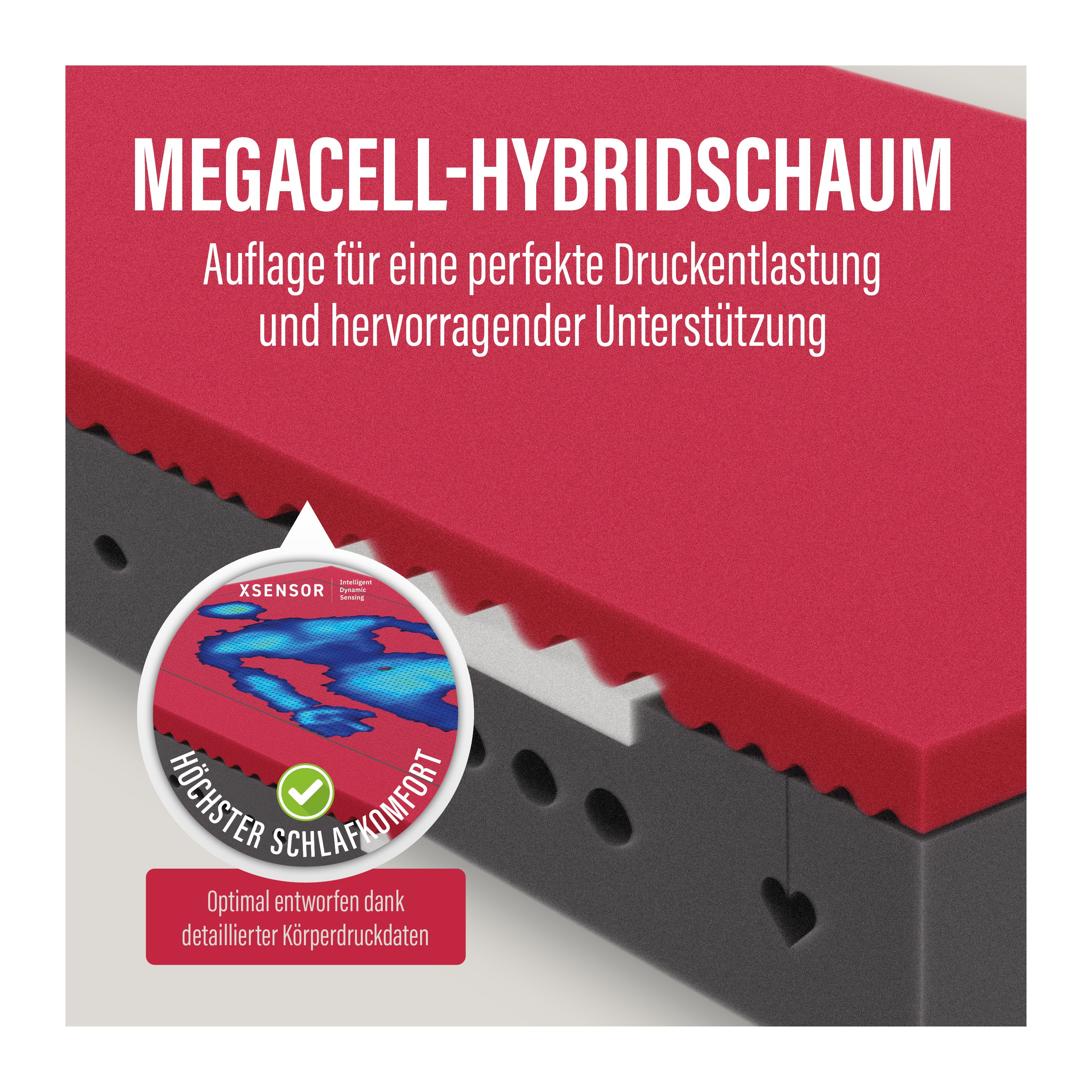 Thumbnail - Paradies Kaltschaummatratze "Neuheit: Paradies Perfekta KS, 90x200, 140x200 cm & weitere Größen" 22 cm hoch Raumgewicht:...