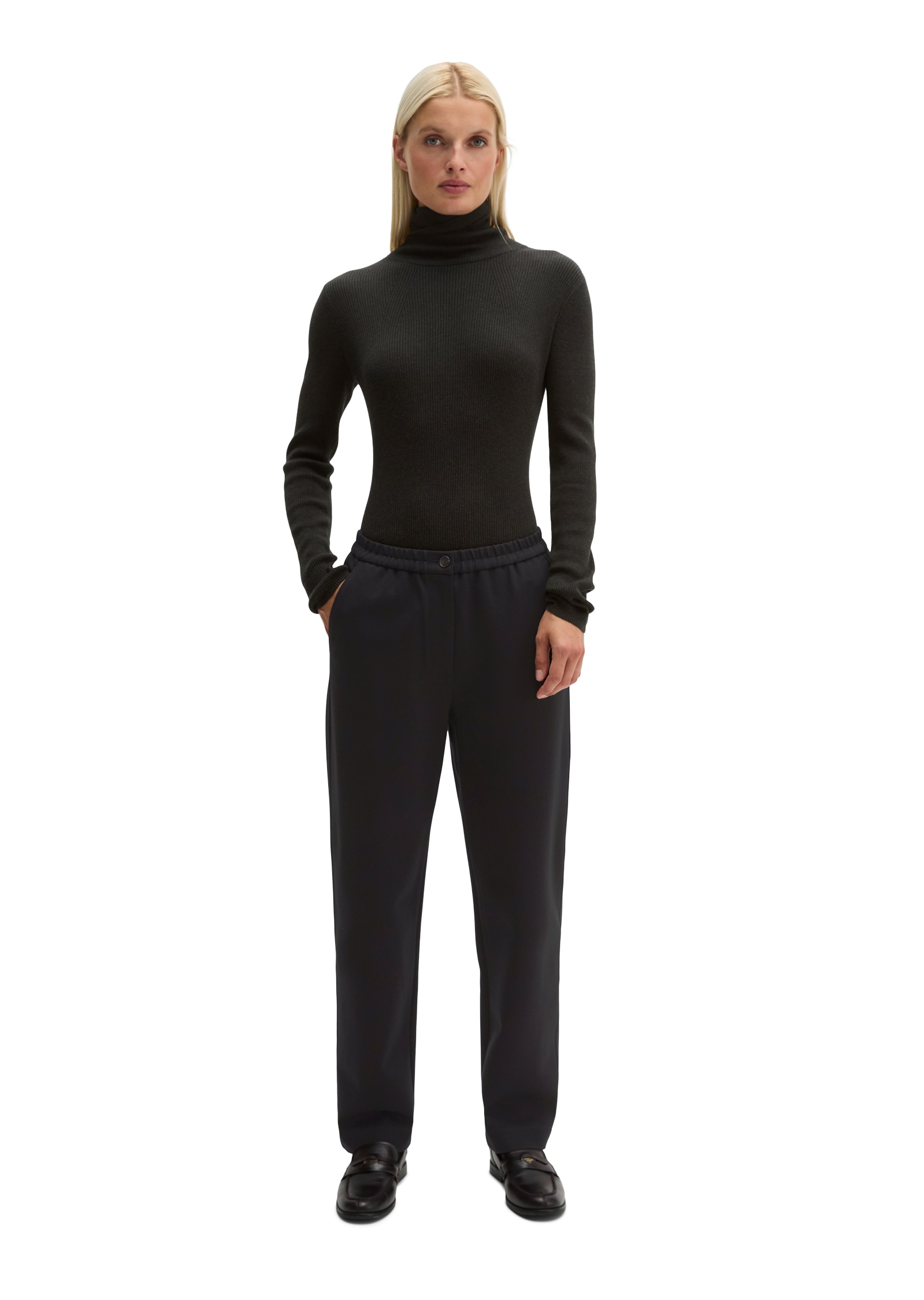 Marc O'Polo Jerseyhose »aus kompakten Interlock-Jersey«