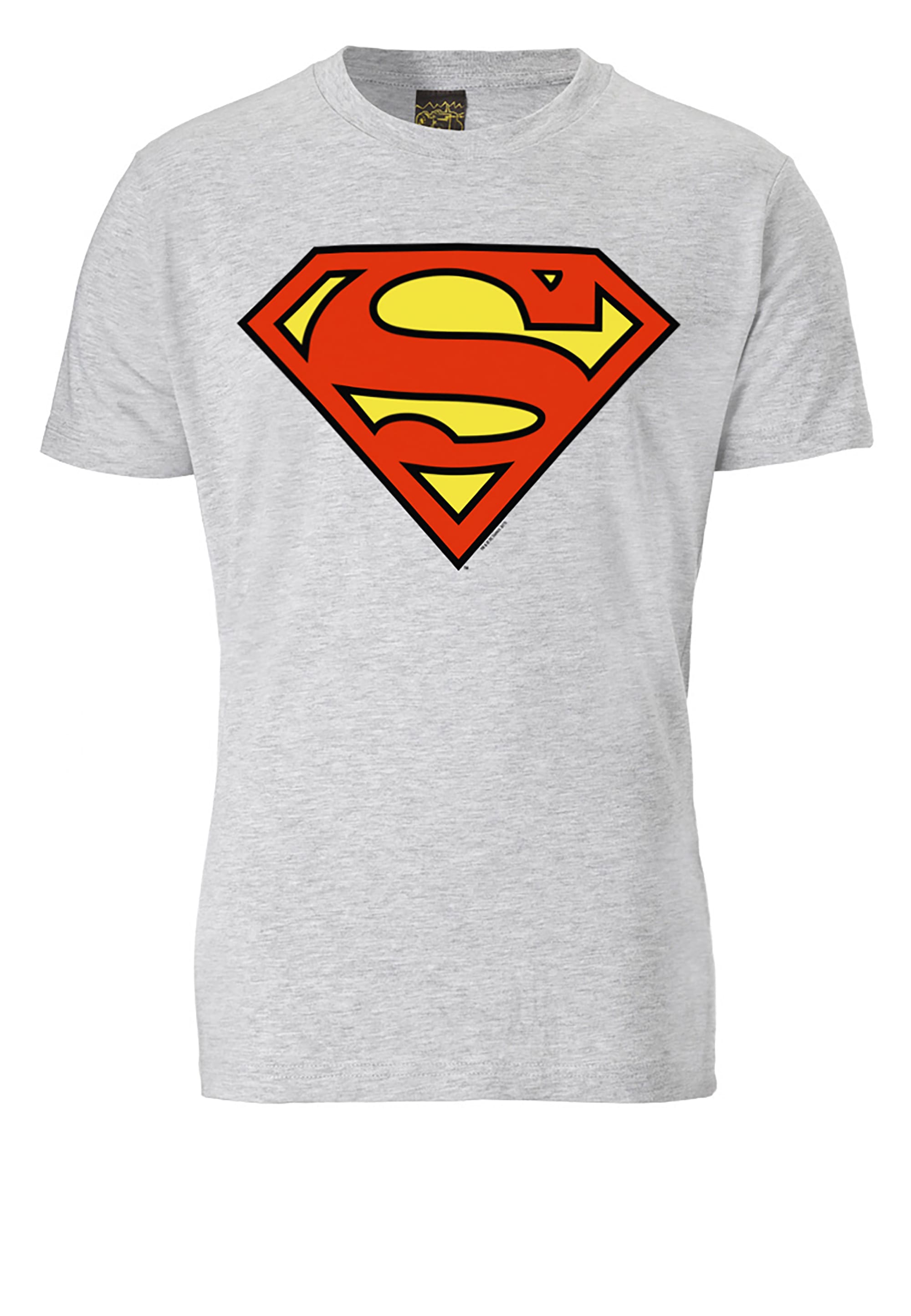 LOGOSHIRT T-Shirt »Superman Logo«, mit trendigem Superhelden-Print