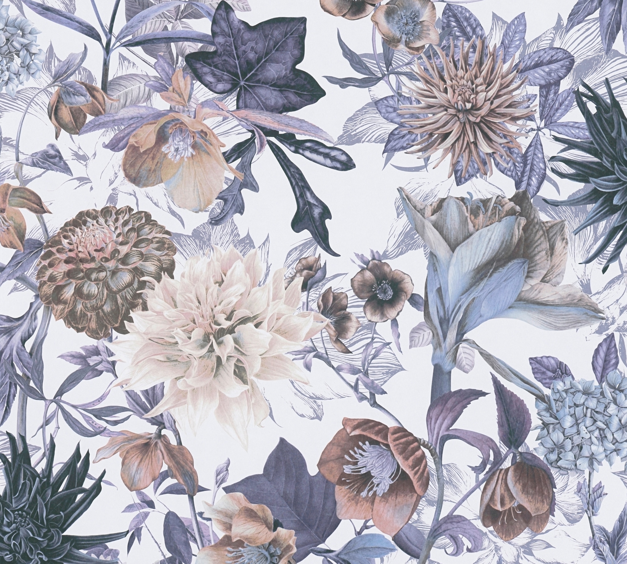 A.S. Création Vliestapete "Dream Flowery" Wald botanisch floral glatt Florale Tapete Blumenoptik Tapeten Wohnzimmer Schlafzimmer Küche Optik