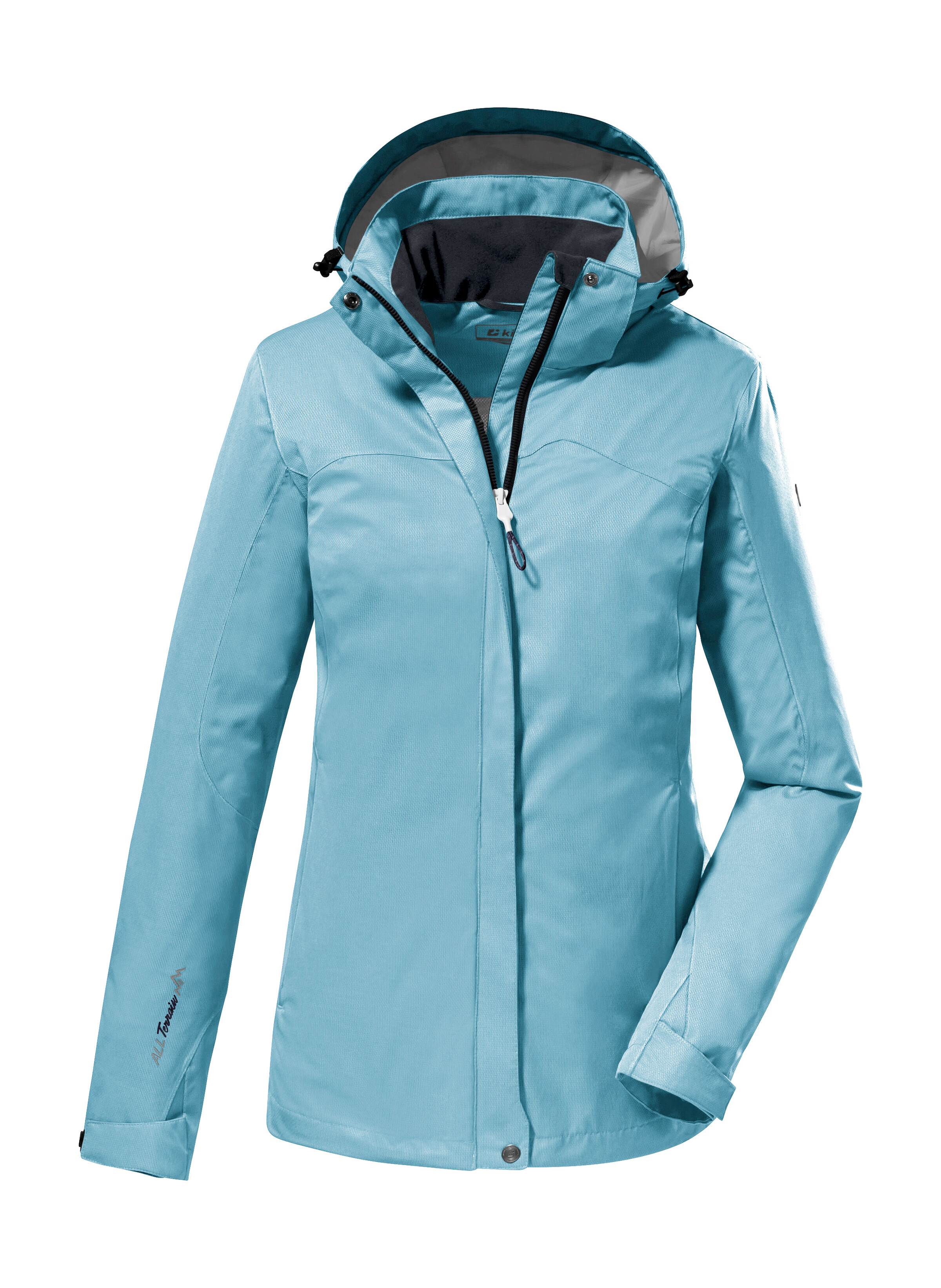 Killtec Funktionsjacke "KOS 133 WMN JCKT" Wasser- und winddichte Damenjacke mit abnehmbarer Kapuze