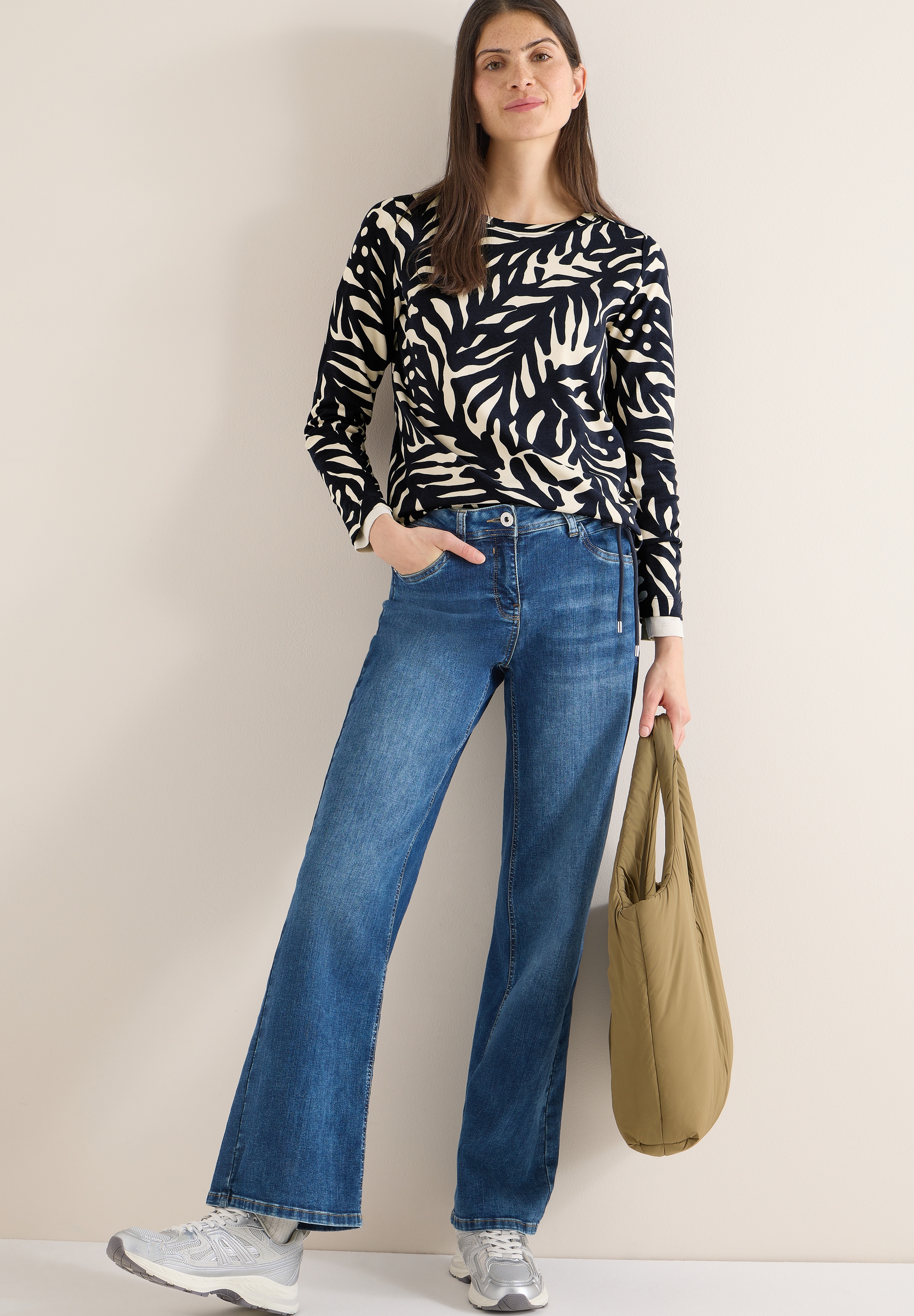 Cecil Langarmshirt mit Tunnelzug, in lässiger Passform