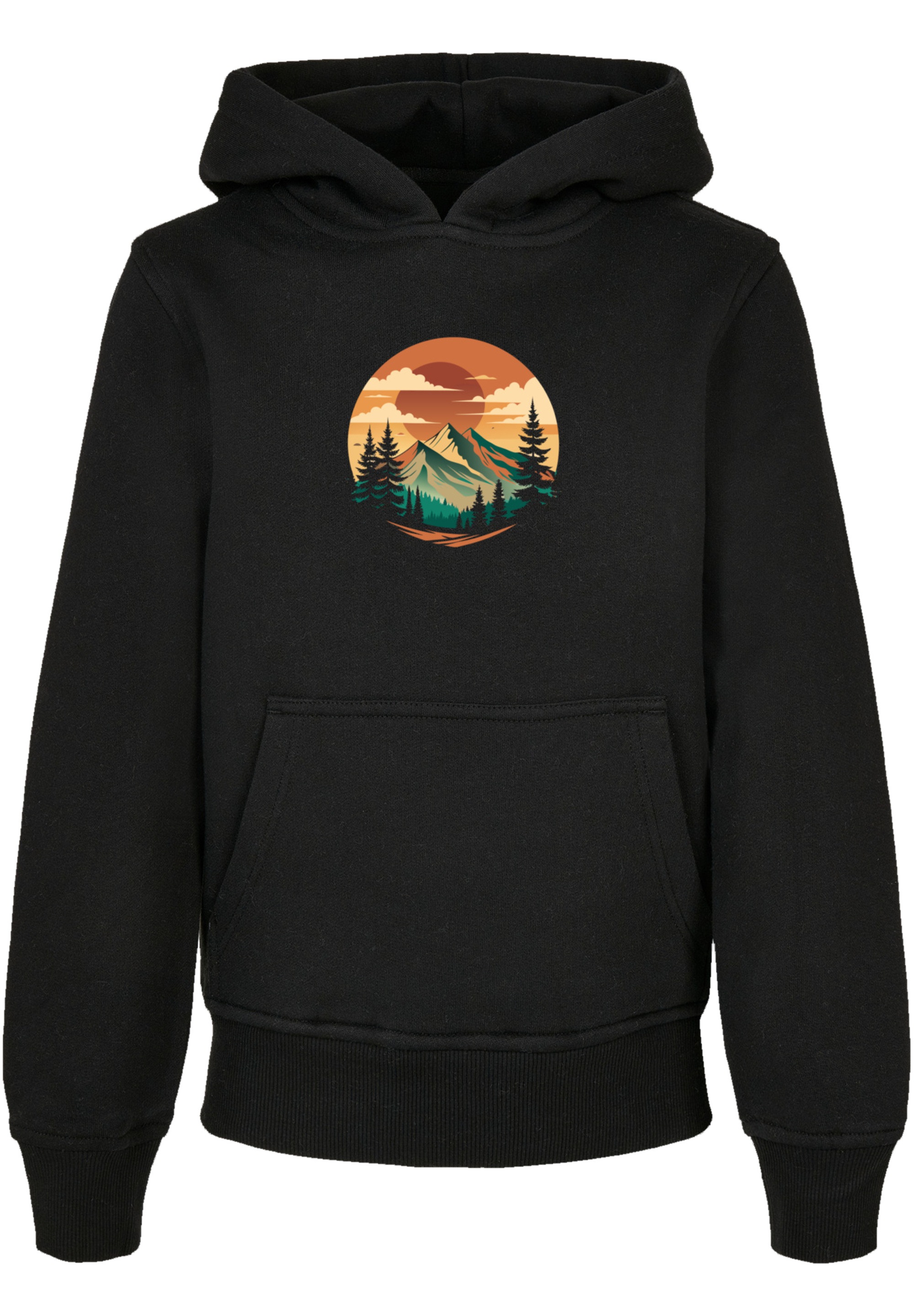 F4NT4STIC Kapuzenpullover »Sonnenuntergang Berglandschaft«, Premium Qualität