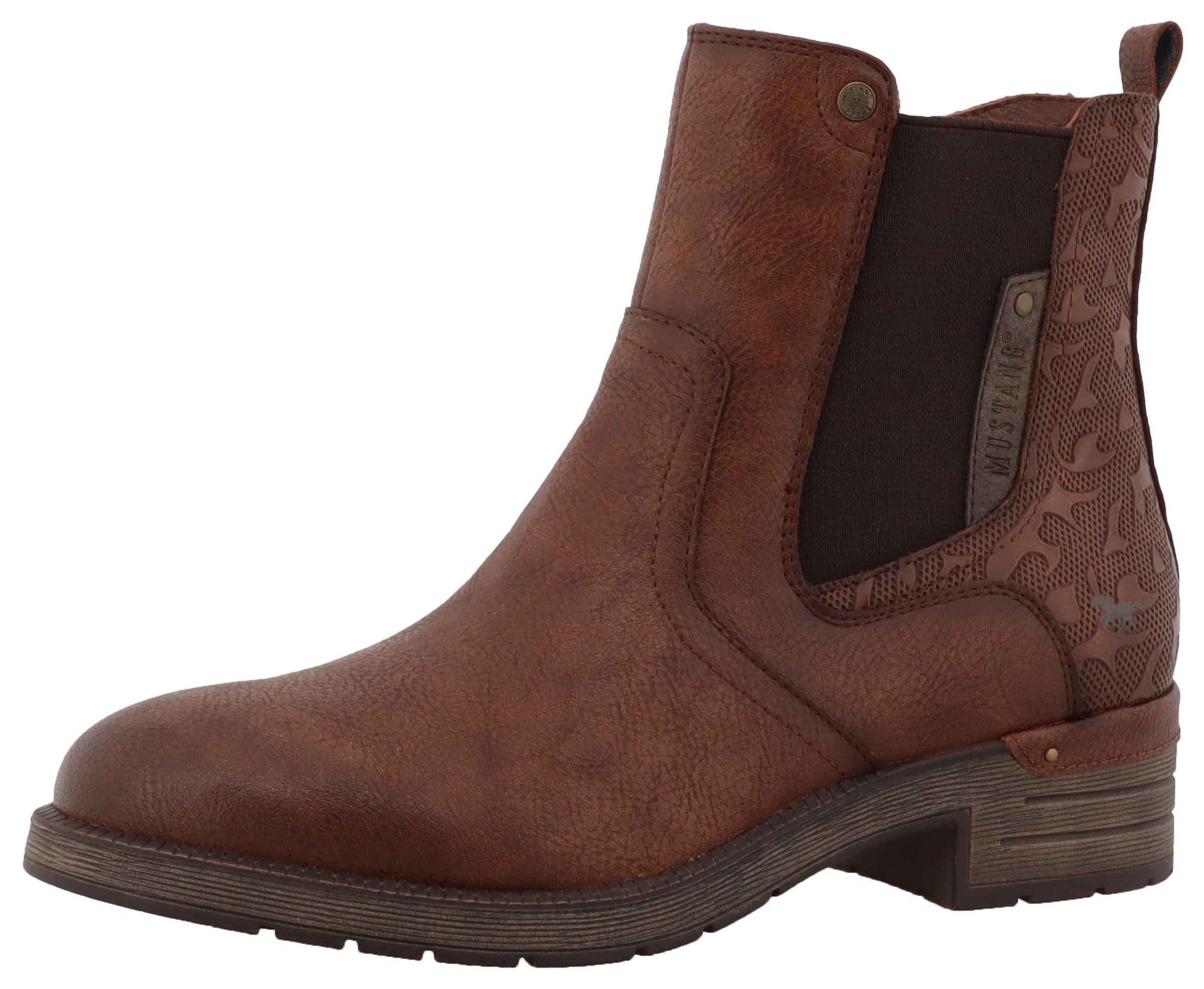 Mustang Shoes Winterstiefelette "Gelja" Stiefelette, Winterboots mit Anzieh günstig online kaufen