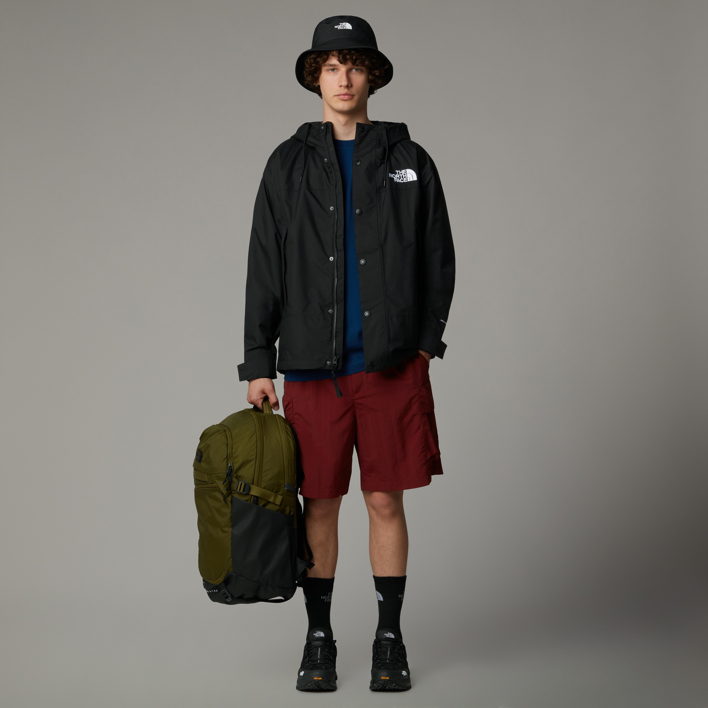 Funktionsjacke THE NORTH FACE "M REIGN ON JACKET", Herren, Gr. L, tnf schwarz, Obermaterial: 100% Polyester, Jacken Funktionsjacke, Urbaner Look, wasserdicht, winddicht – Übergangsjacke 6