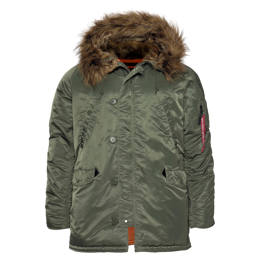 Alpha Industries Parka »N3B VF 59«, mit Kapuze, mit abnehmbarem Kunstfellkragen