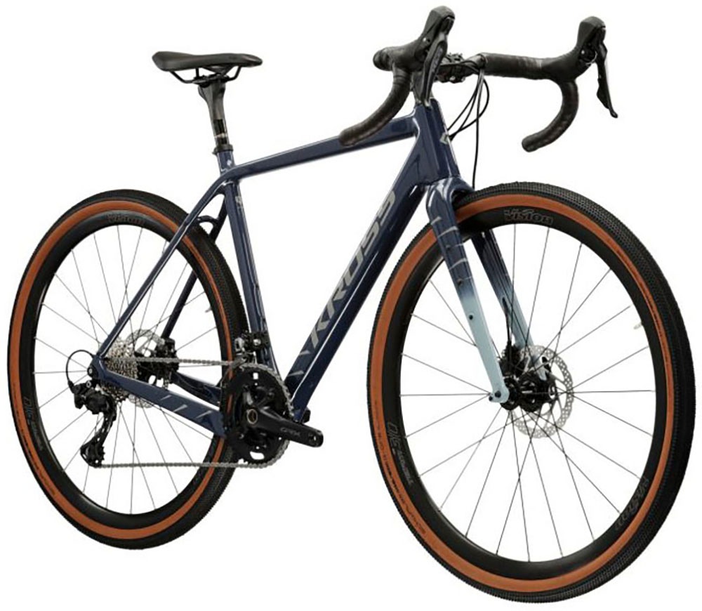 Kross Gravelbike »KROSS Gravelbike Esker 8.0 28" blau 24 Gänge«, 24 Gang, Shimano, GRX RX820 Schaltwerk, Kettenschaltung