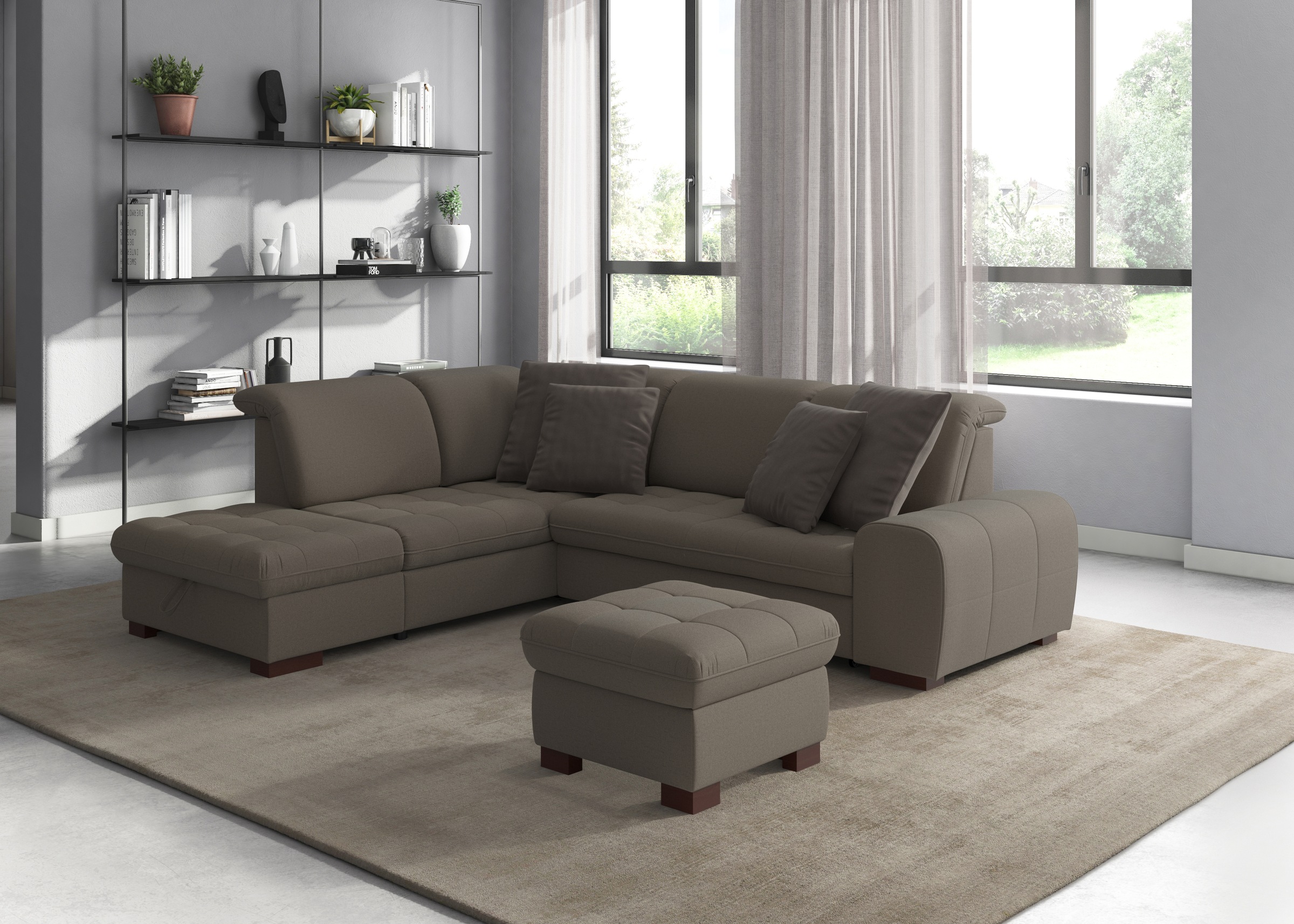 sit&more Ecksofa "Luxor L-Form" wahlweise mit Bettfunktion, Stauraum und Ko günstig online kaufen