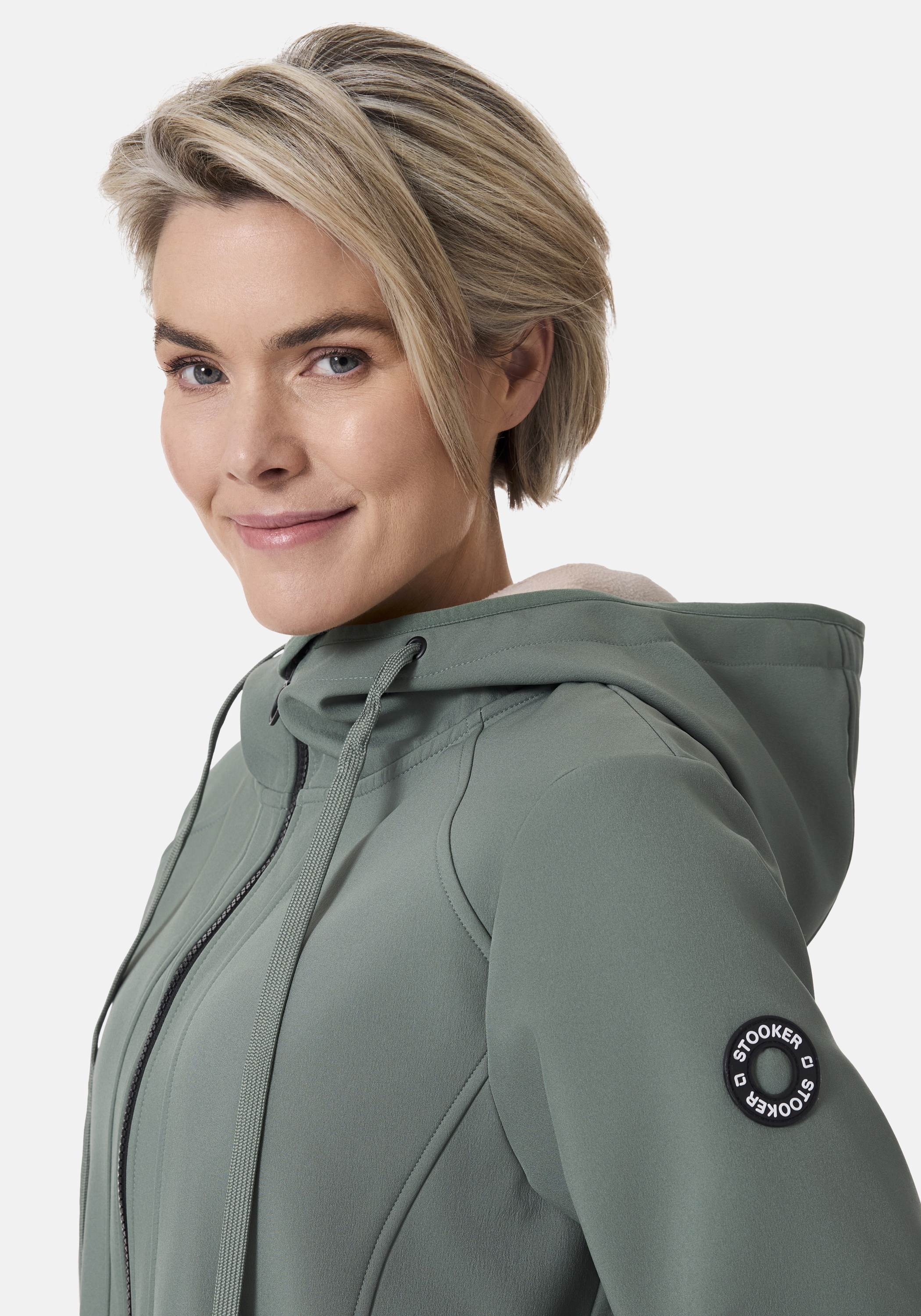 STOOKER WOMEN Softshelljacke »JASMIN Outdoor Jacke«, Outdoor Jacke JASMIN Mit Kapuze Mit Tunnelzug für Damen