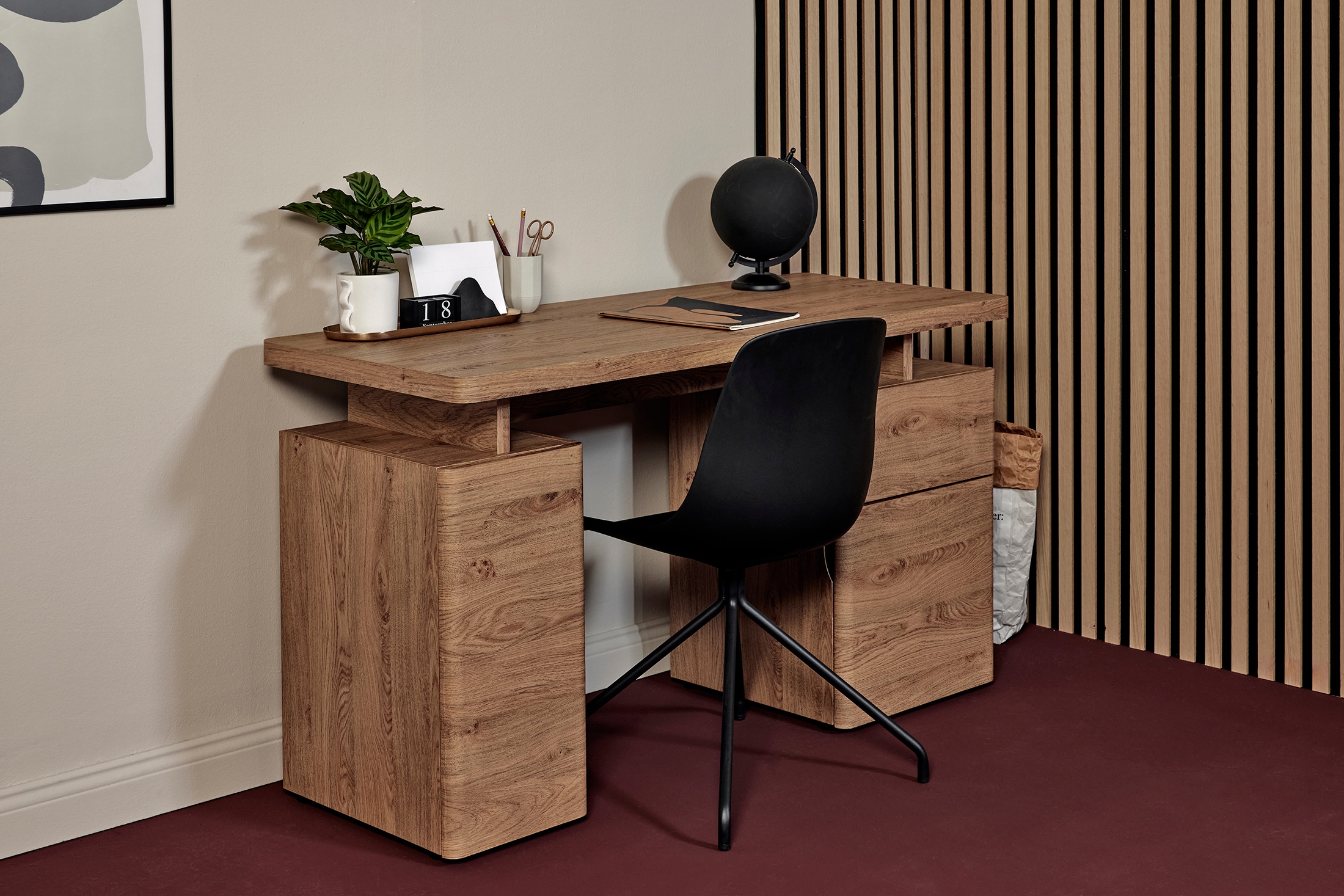 Jahnke Schreibtisch "CU-LIBRE 140" 1 Stk. tlg. Platzsparender Arbeitsplatz, günstig online kaufen