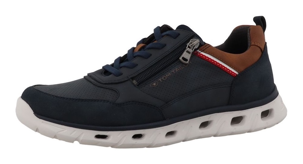 TOM TAILOR Sneaker "Valter" Freizeitschuh, Halbschuh, Schnürschuh mit Kontr günstig online kaufen