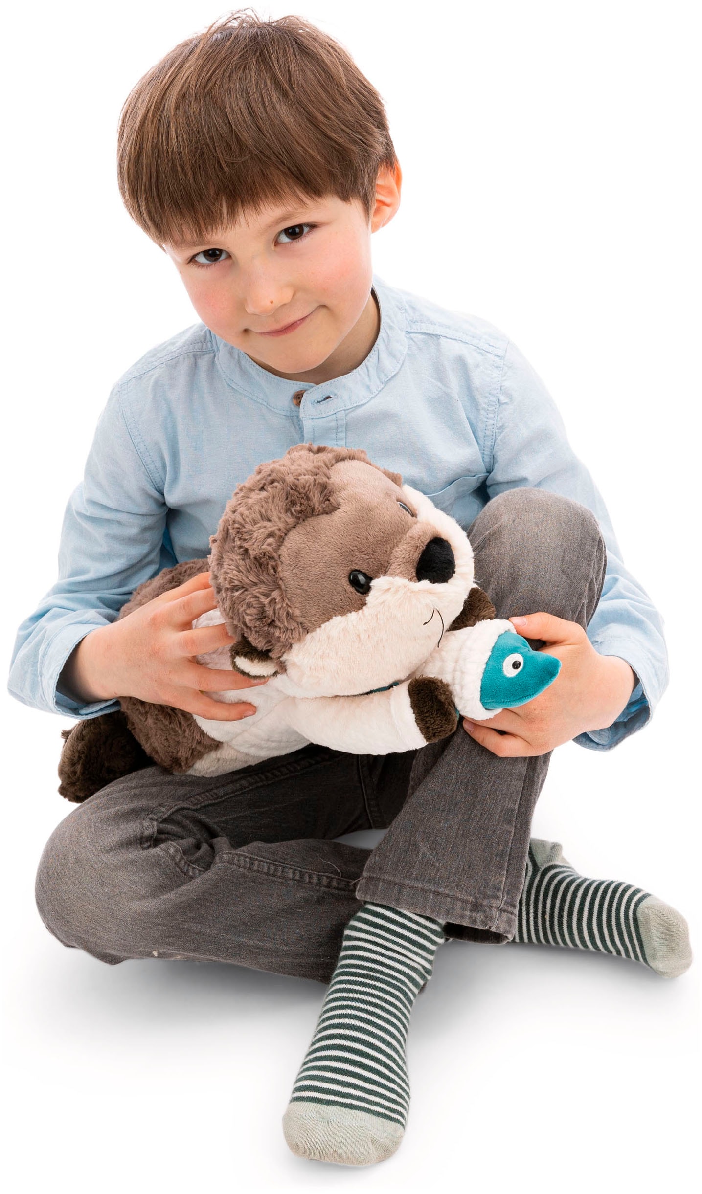 Nici Kuscheltier »Winter, Otter Ophelio mit Fisch 35cm liegend«