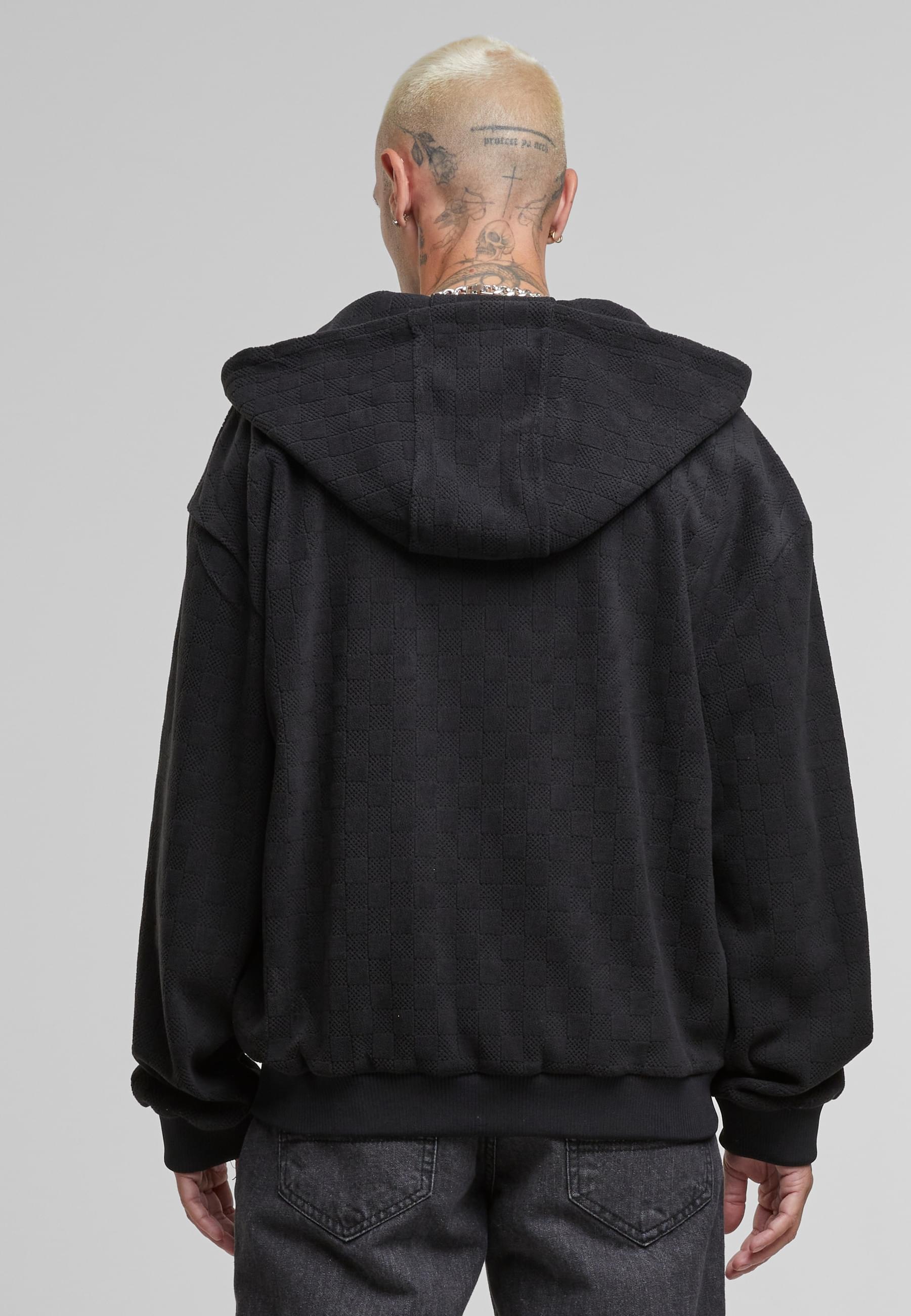 URBAN CLASSICS Sweatjacke »Urban Classics Jaquard Velvet Zip-Hoody«