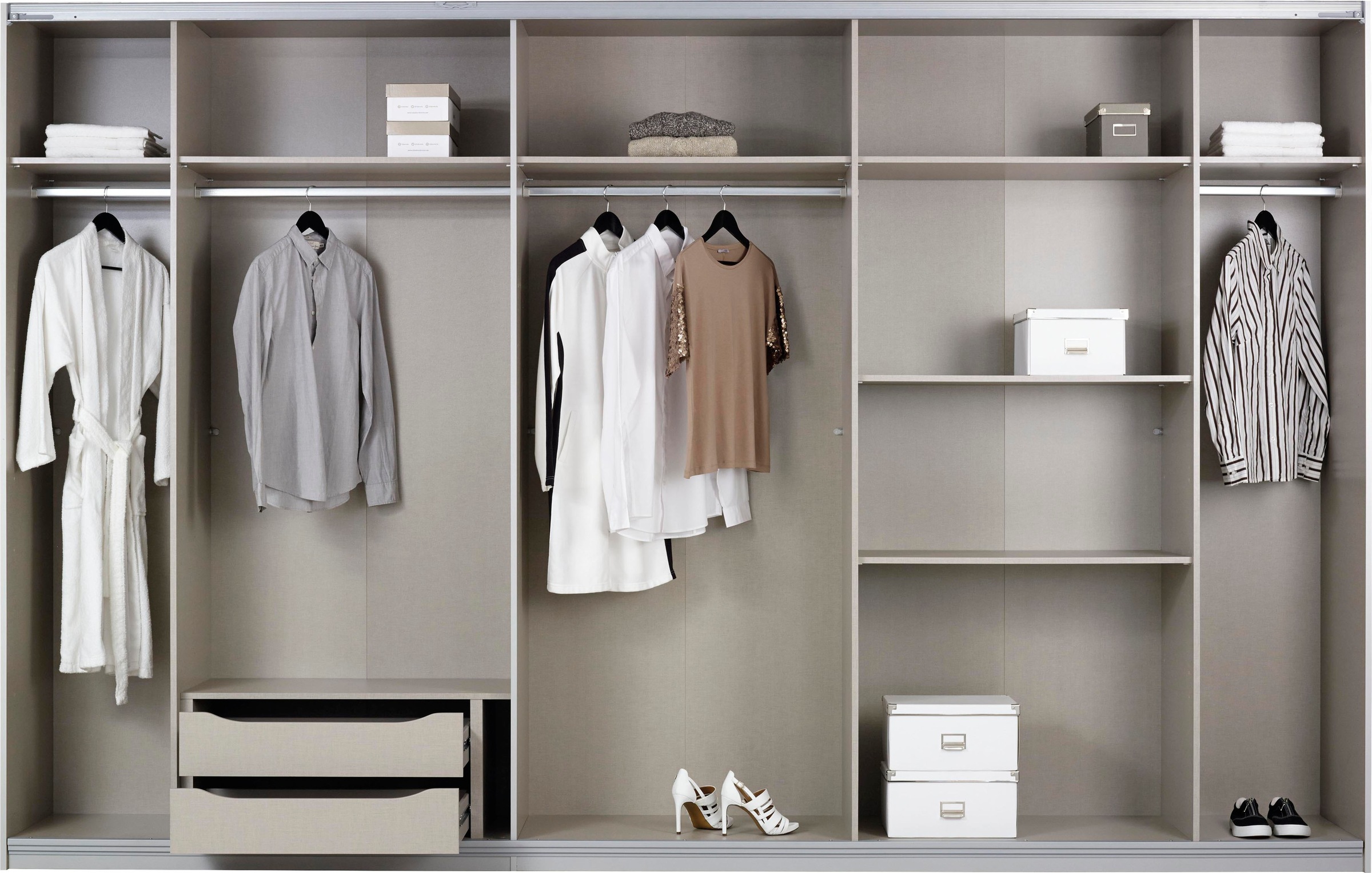 Thumbnail - rauch Schwebetürenschrank "Kleiderschrank Schrank Garderobe Schlafzimmerschrank TUBONA" mit umfangreicher Innenausstattu...