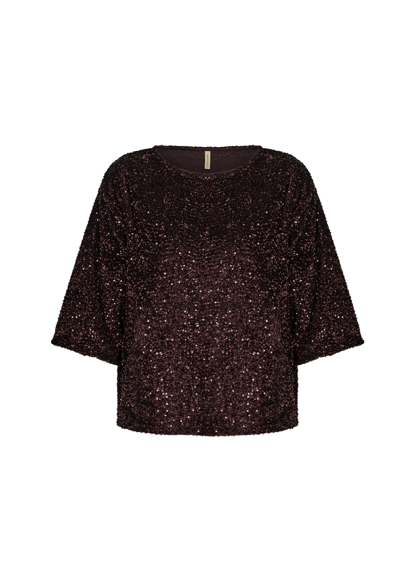 soyaconcept Shirtbluse »SC-JASLEEN 1« Materialmix, Pailletten, mit Stretch