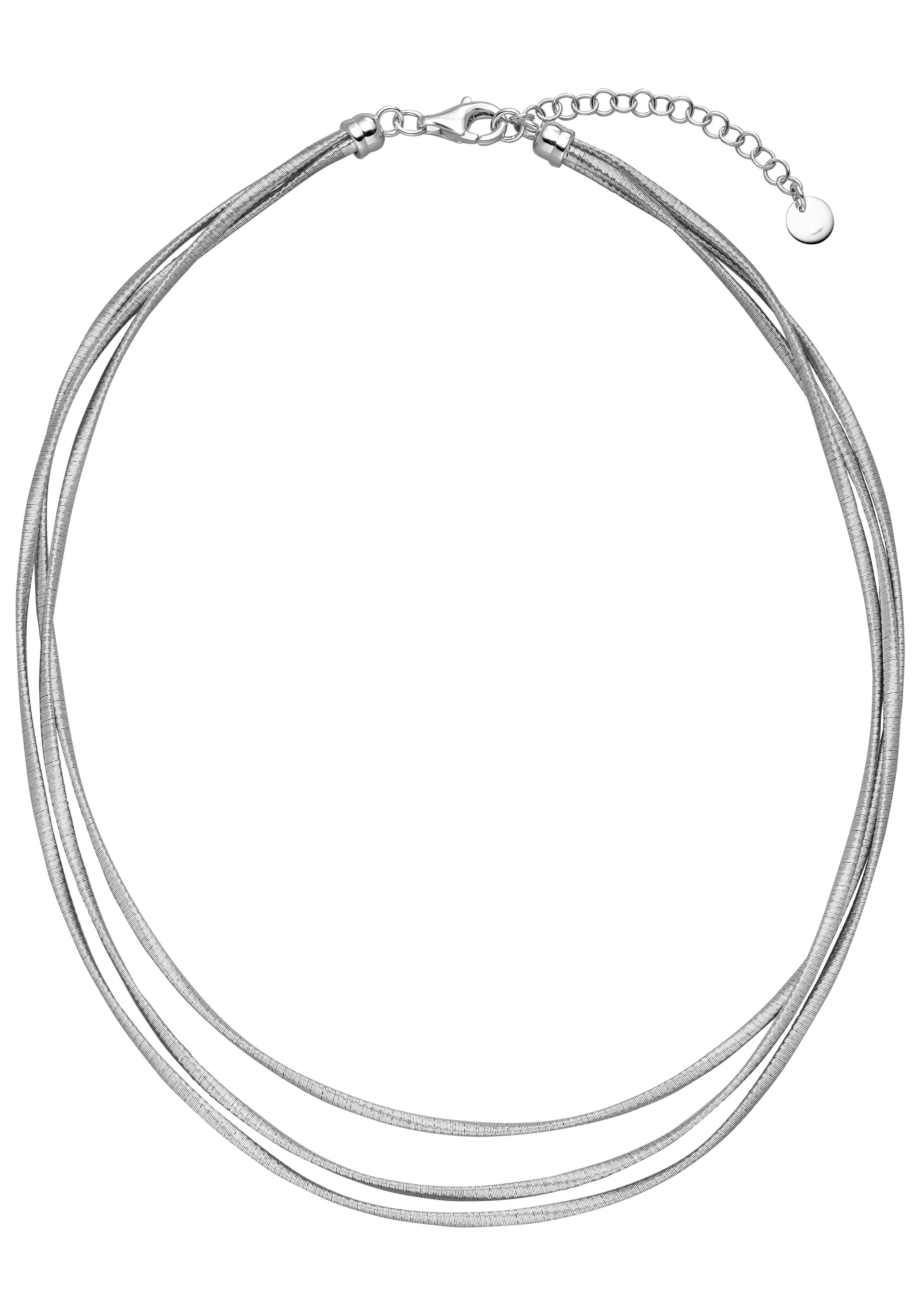 JOBO Multi-row Layering Necklace Silver 925 47 cm
