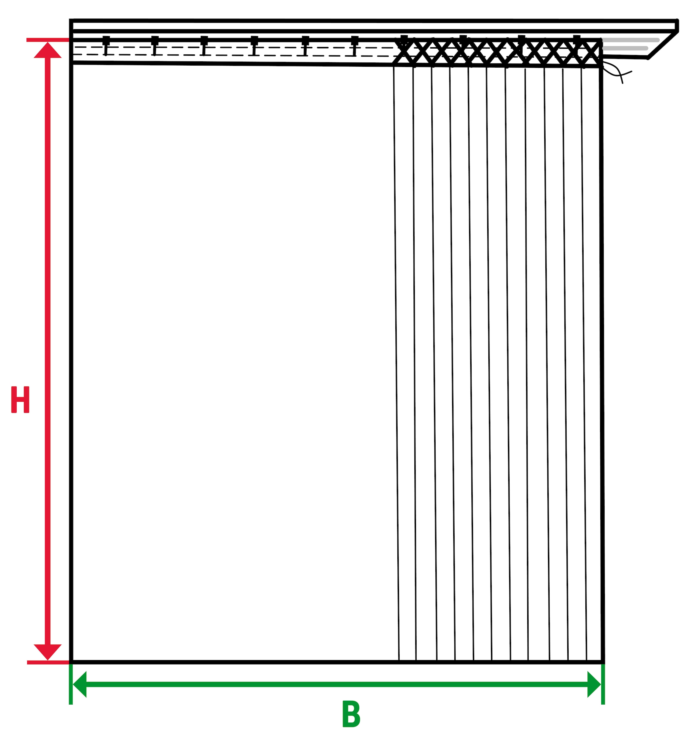 Weckbrodt Gardine »Lissi«, (1 St.), Store, halbtransparent, Voile, bedruckt, Allover, Bleibandabschluss