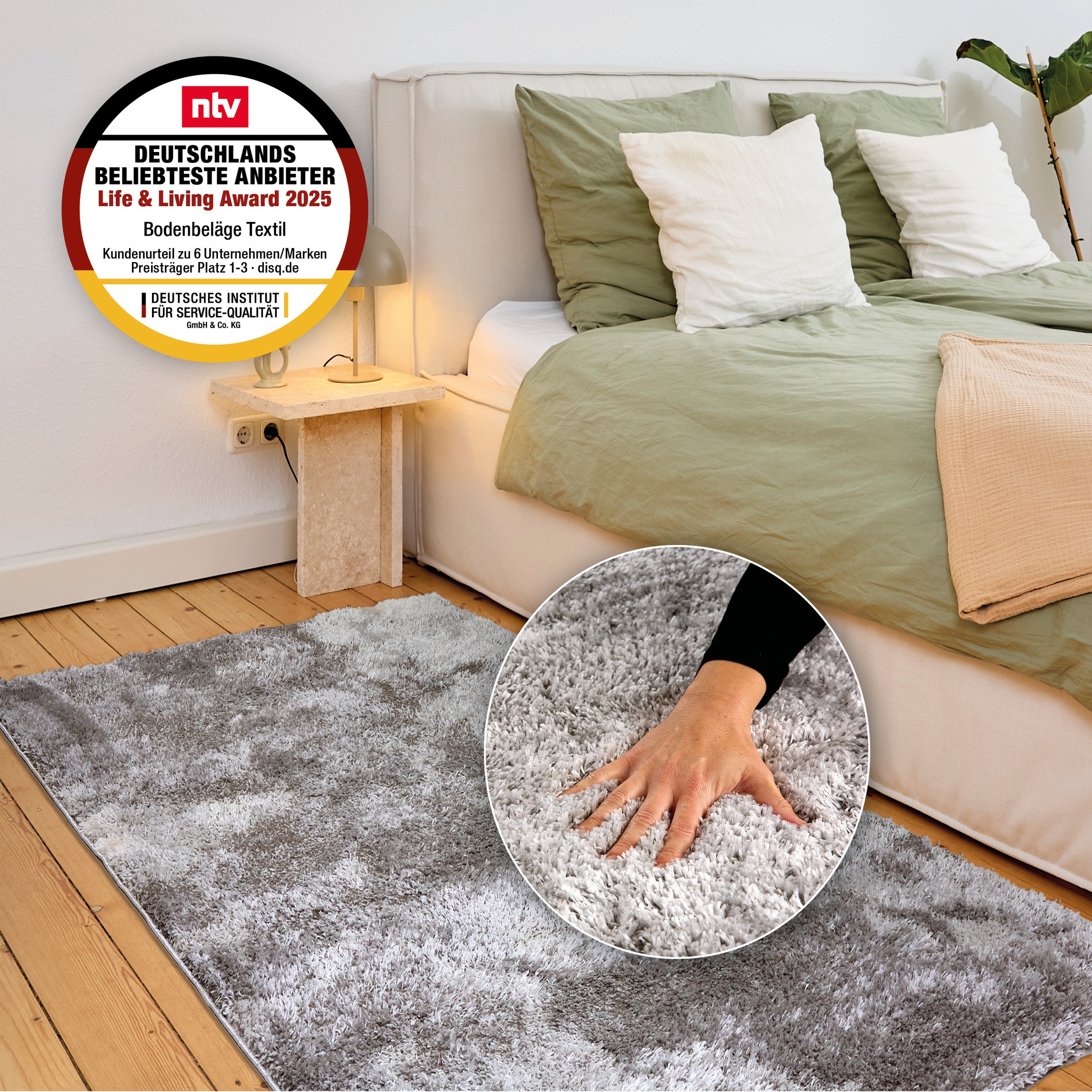 ASTRA Hochflor-Teppich »Paulie 251«, rechteckig, 25 mm Höhe, Langflor, Shaggy, Wohnzimmer, Schlafzimmer