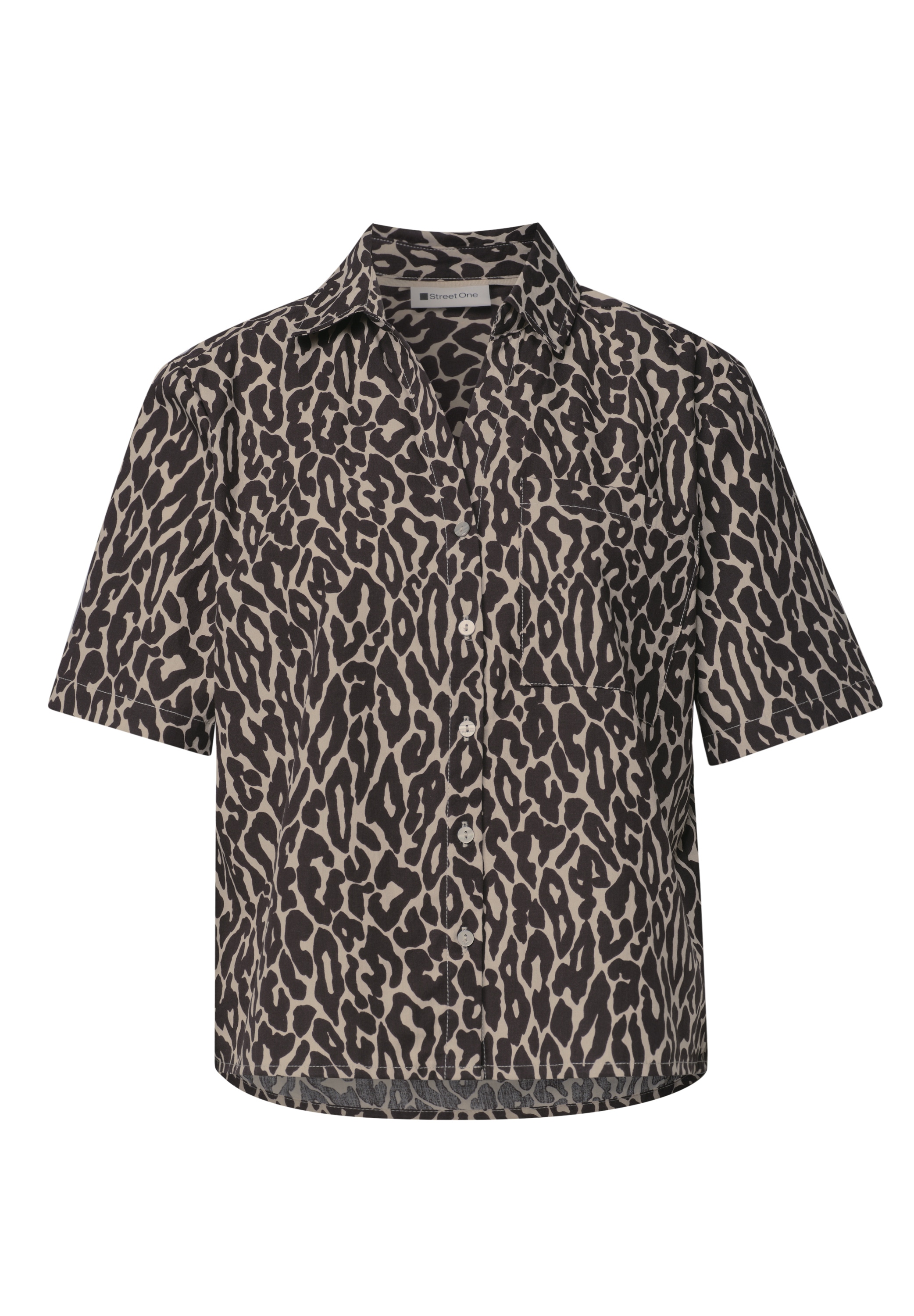 STREET ONE Hemdbluse aus reiner Baumwolle