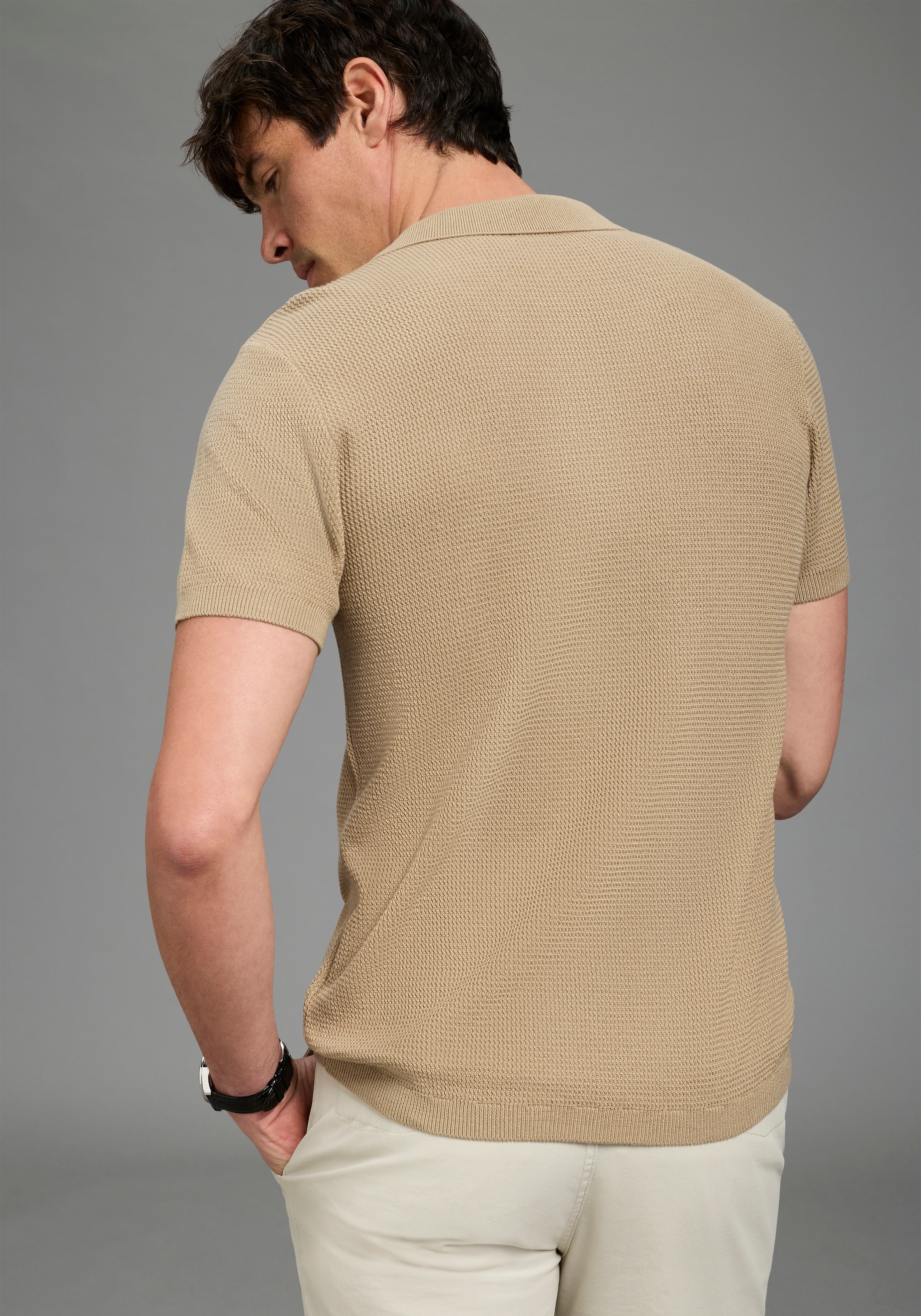 Bruno Banani Polokragenpullover »Strickpolo«
