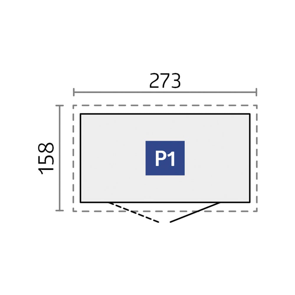 Biohort Gerätehaus »PANORAMA Gr. P1 quarzgrau-metallic
mit Doppeltür« aus Metall mit umlaufendem Acrylglas-Lichtband