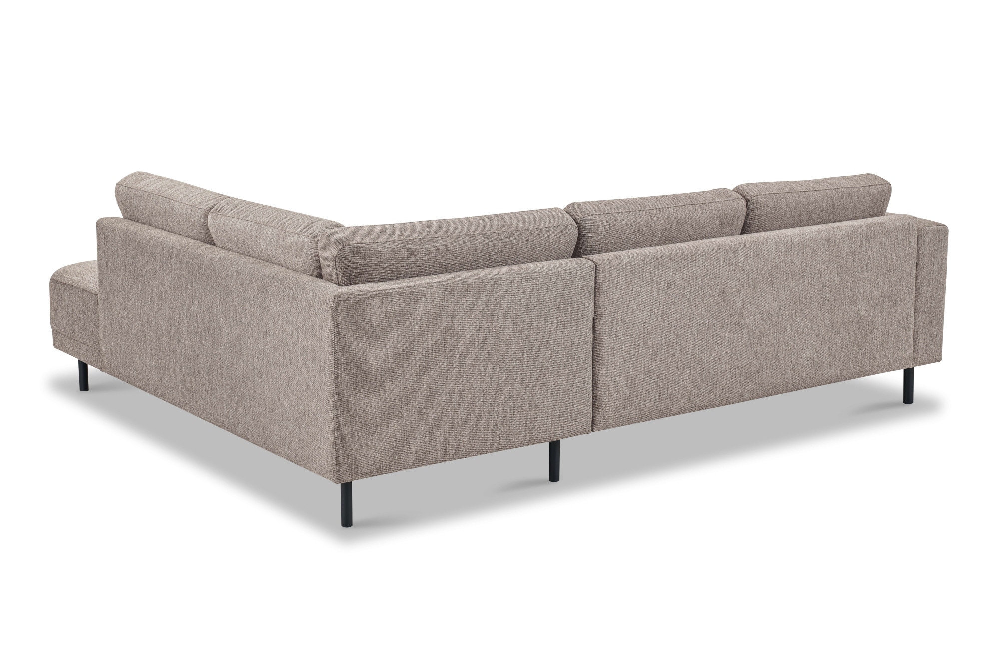 Home affaire Ecksofa »Sveeva, L-Form, B.240 cm, schwarze Metallfüße« langlebiger Webstoff, mit Wellenunterfederung, viele Farben