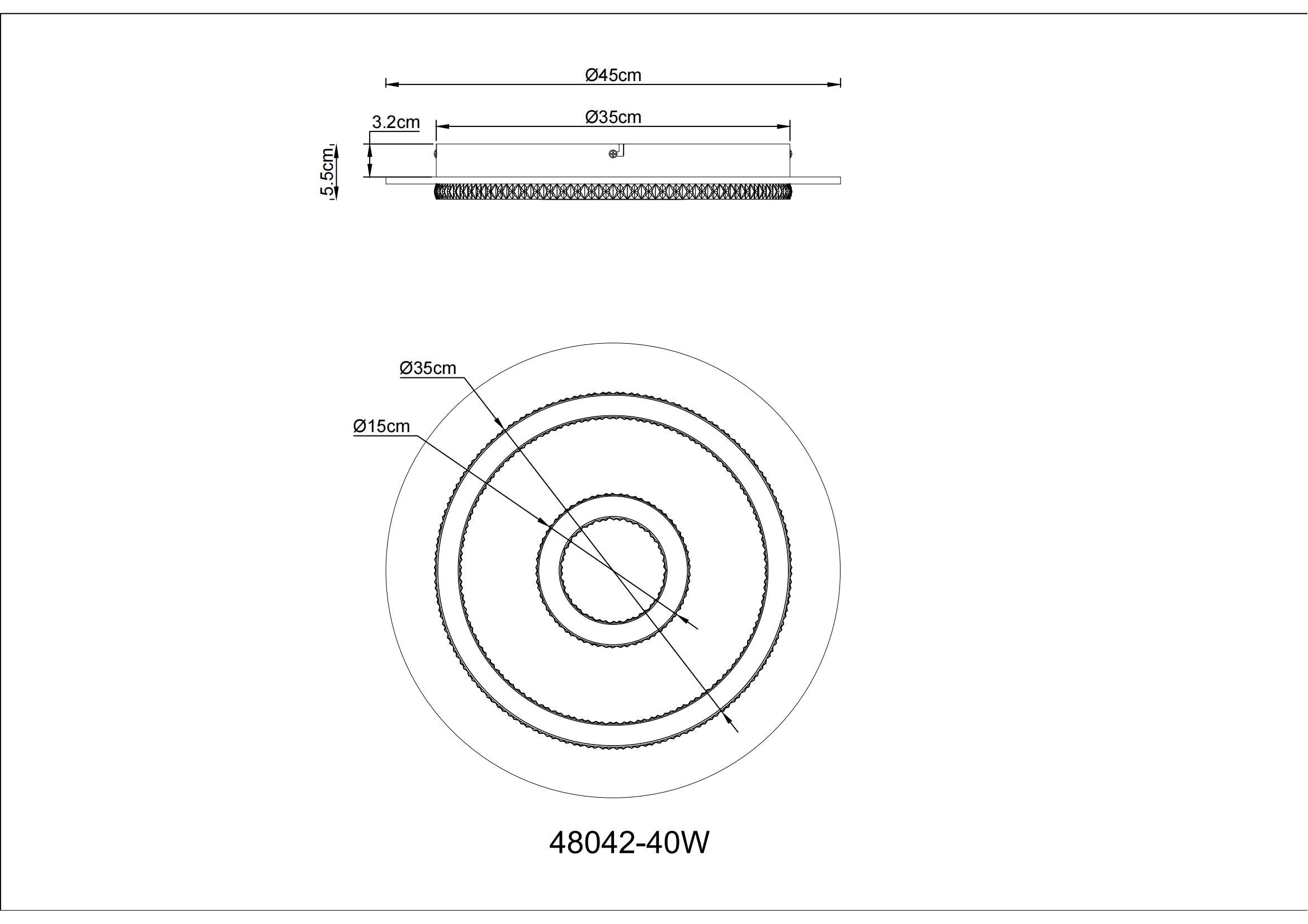 GLOBO LIGHTING Deckenleuchte »JAYDEN« LED-Modul 1 Stk. warmweiß - kaltweiß Deckenlampe Wohnzimmer-Leuchte Schlafzimmer-Leuchte Flur Küche